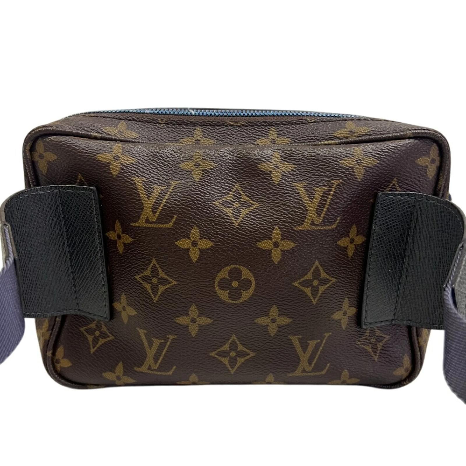 Louis Vuitton M43843 PM Monogram Shoulder Bag Brown Blue Patent