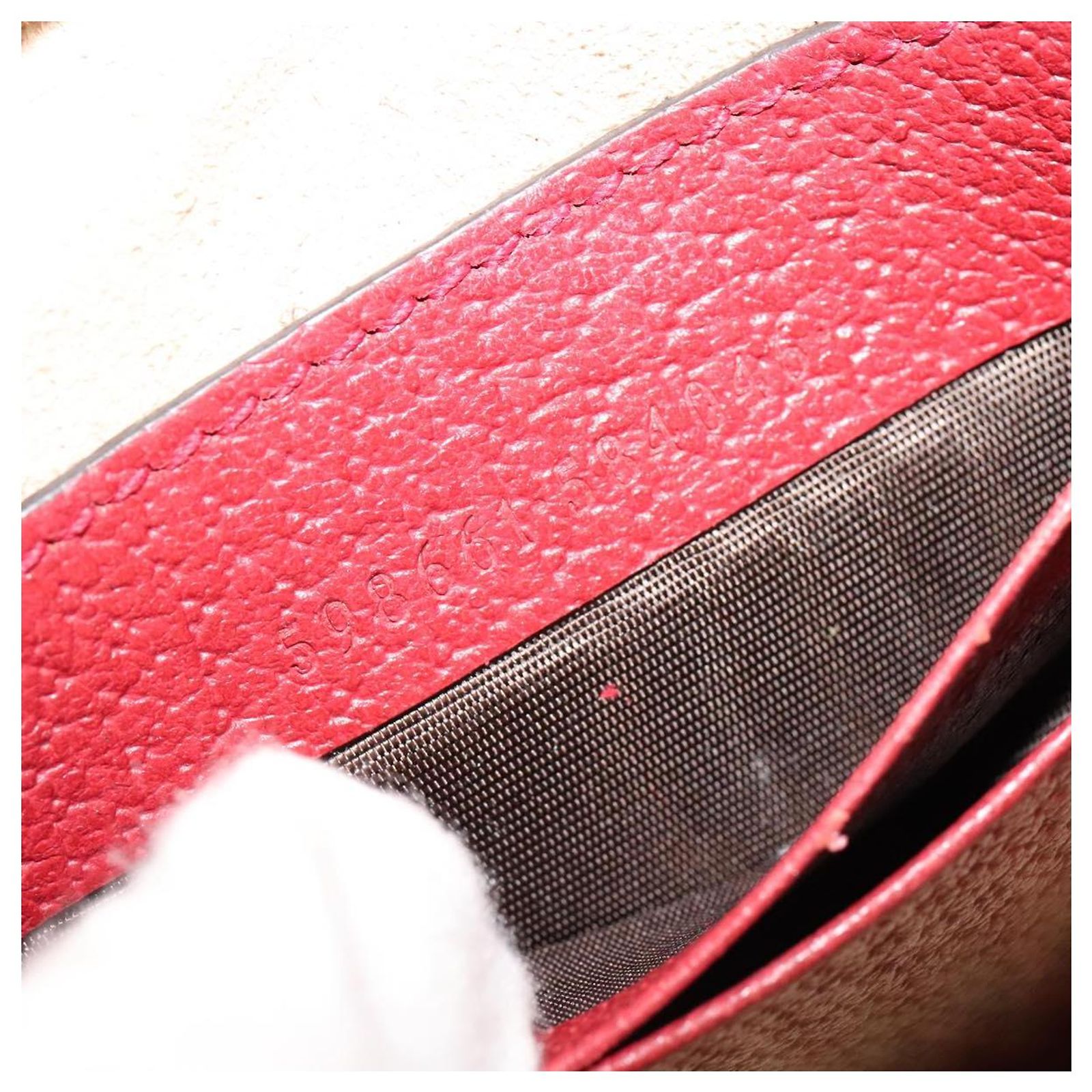 GUCCI GG Supreme Ophidia Web Sherry Line Backpack PVC Beige 598661 Auth 116635V Gucci GG Supreme Ophidia Sherry Line Shoulder Bag 598127  main image 3