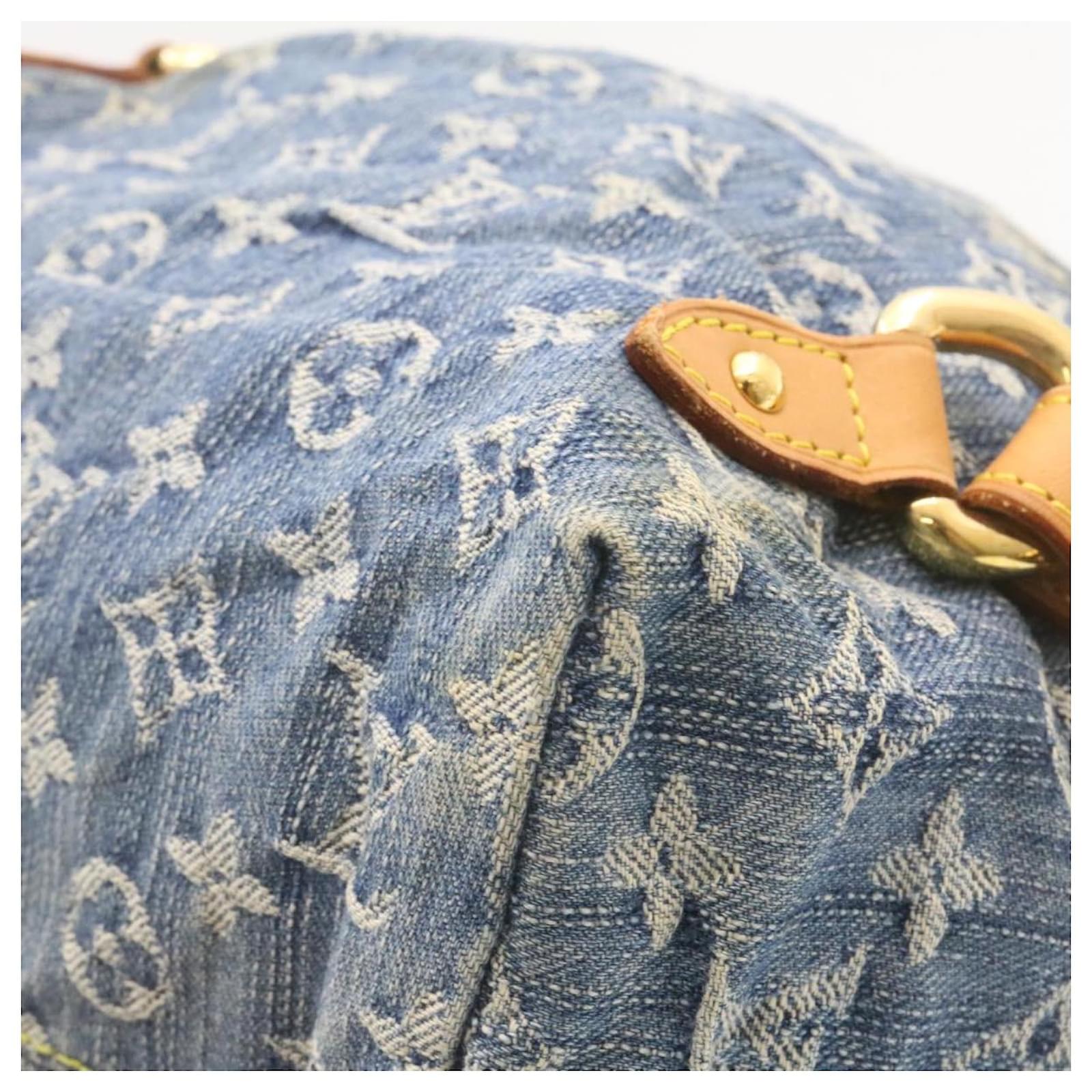 LOUIS VUITTON Monogram Denim Sac a Dos GM Backpack Blue M95056 LV Auth 23405V ref.2374103