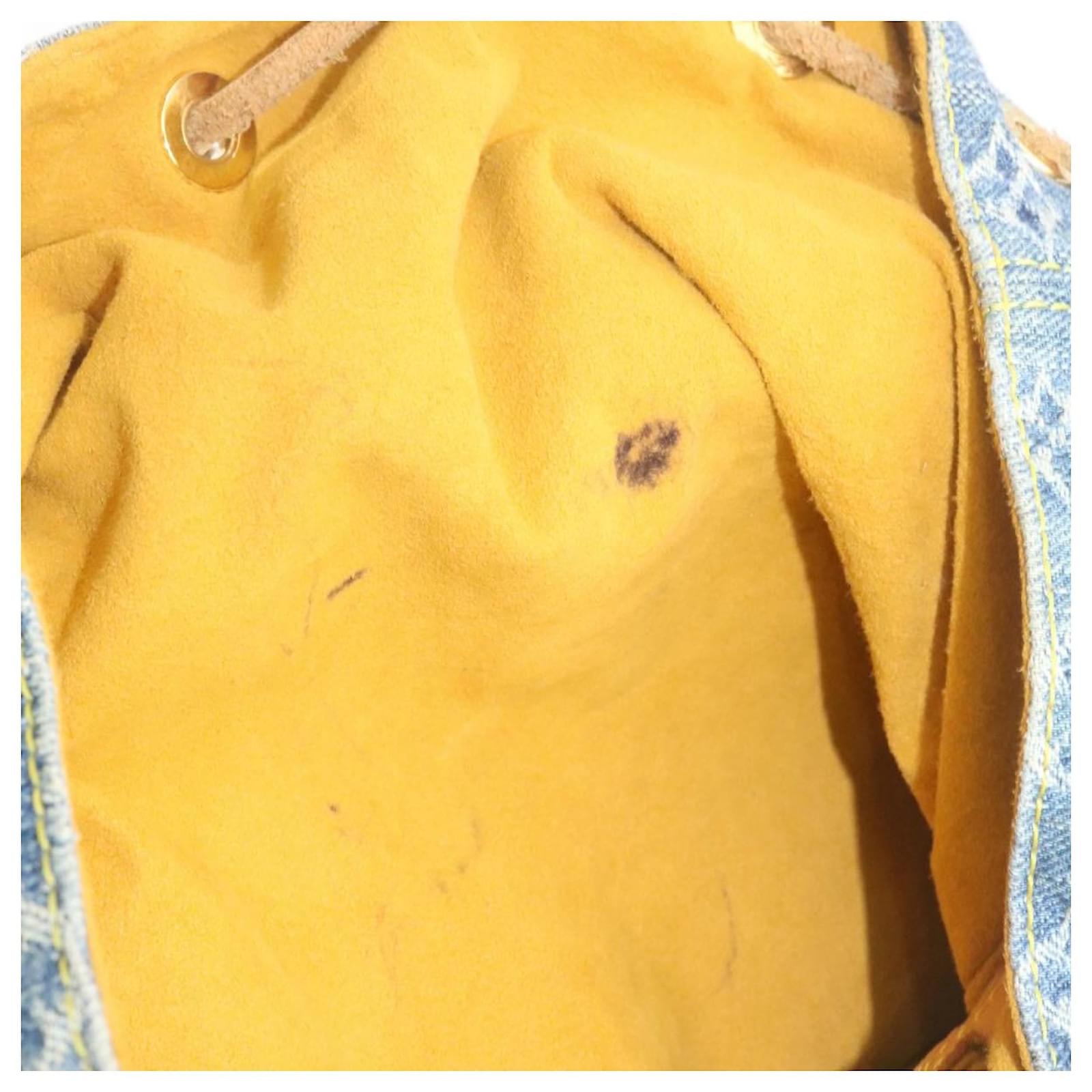 LOUIS VUITTON Monogram Denim Sac a Dos GM Backpack Blue M95056 LV Auth 23405V ref.2374103