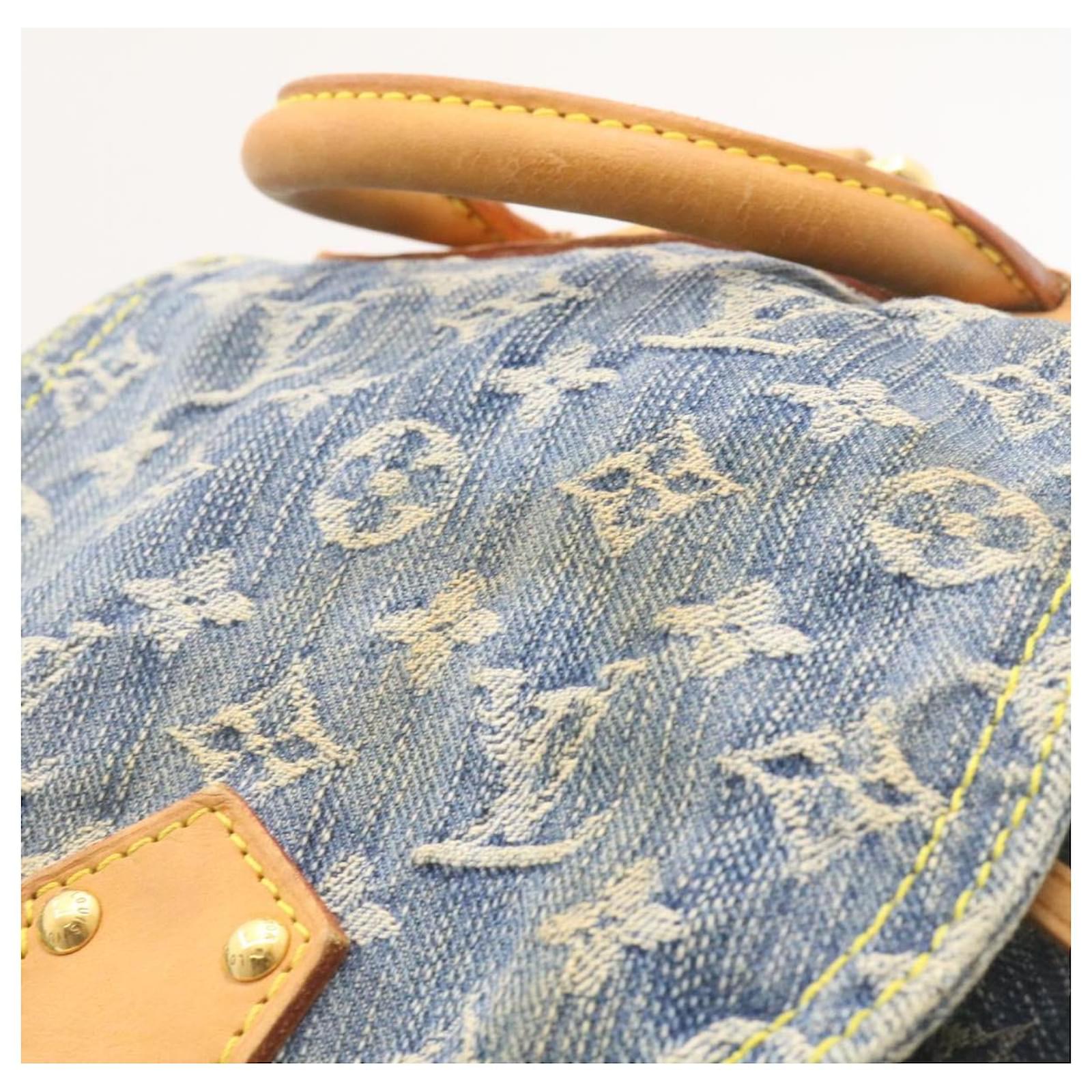 LOUIS VUITTON Monogram Denim Sac a Dos GM Backpack Blue M95056 LV Auth 23405V ref.2374103
