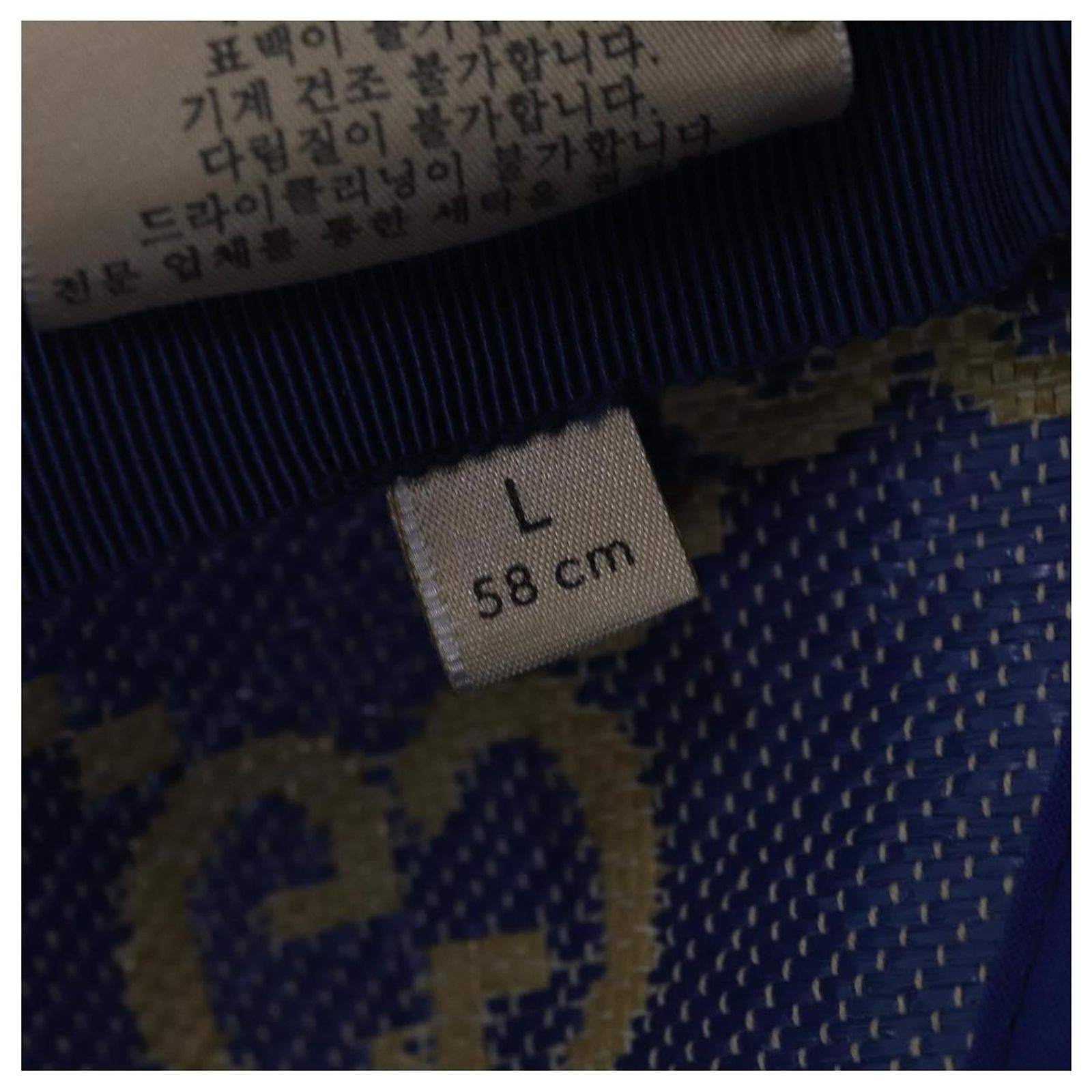 GUCCI Cap GG Canvas Raffia L size Beige 701713 Auth am6474V 