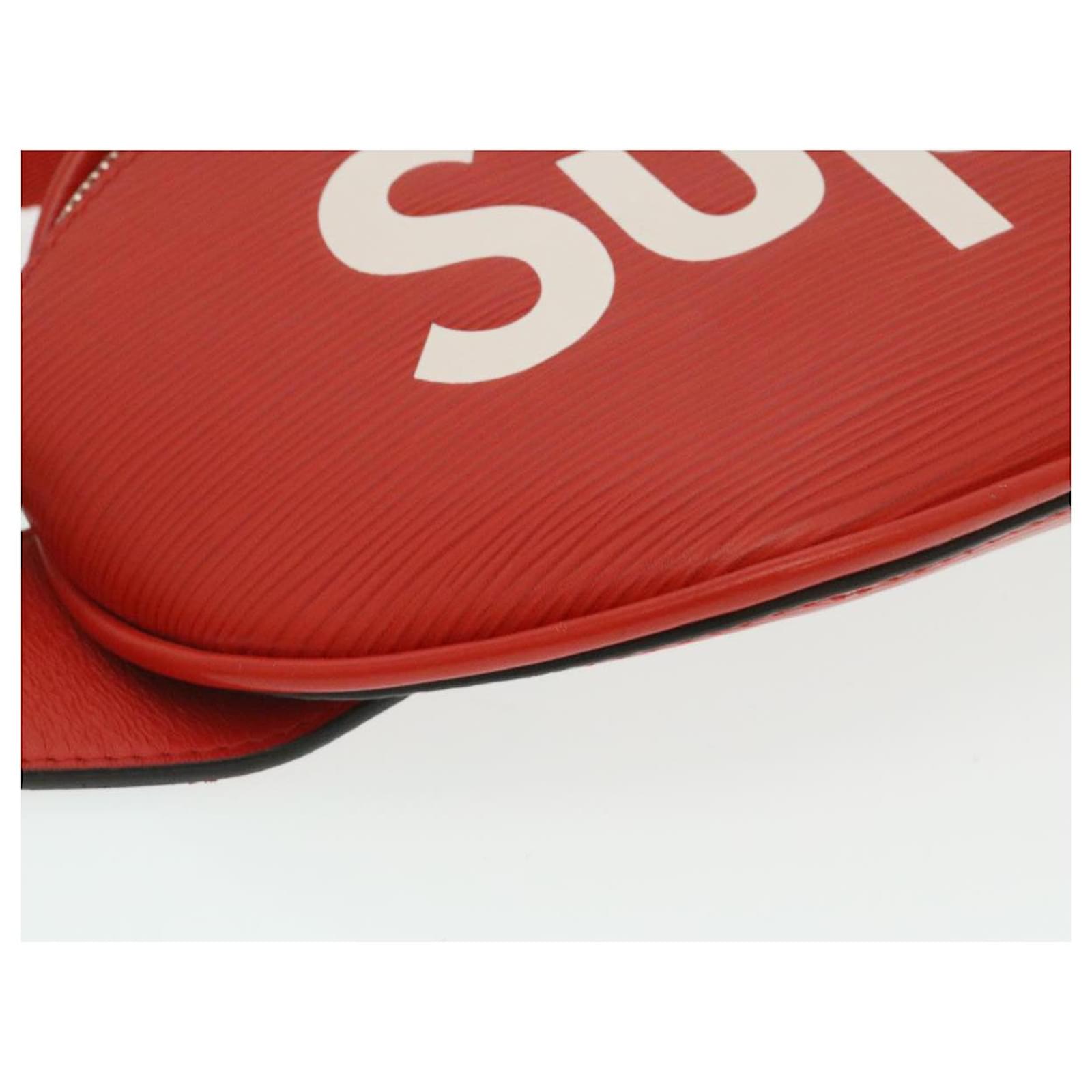 LOUIS VUITTON ~ Supreme Epi Bum Bag Waist Bag Red M53418 LV Auth 29232SM Leather  ref.2374343