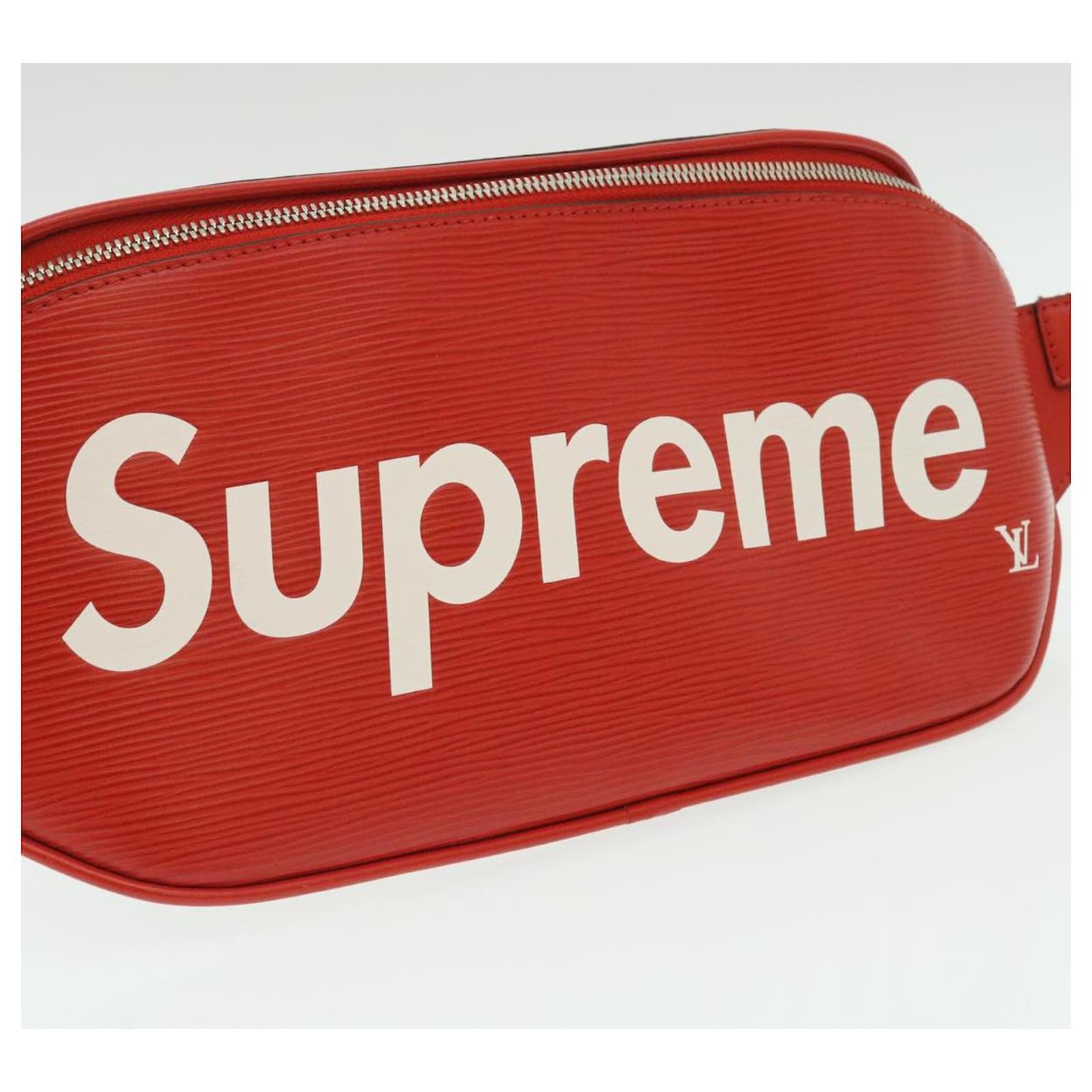 LOUIS VUITTON ~ Supreme Epi Bum Bag Waist Bag Red M53418 LV Auth 29232SM Leather  ref.2374343