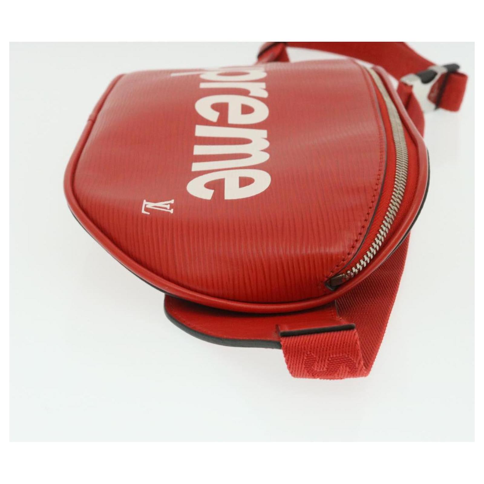 LOUIS VUITTON ~ Supreme Epi Bum Bag Waist Bag Red M53418 LV Auth 29232SM Leather  ref.2374343