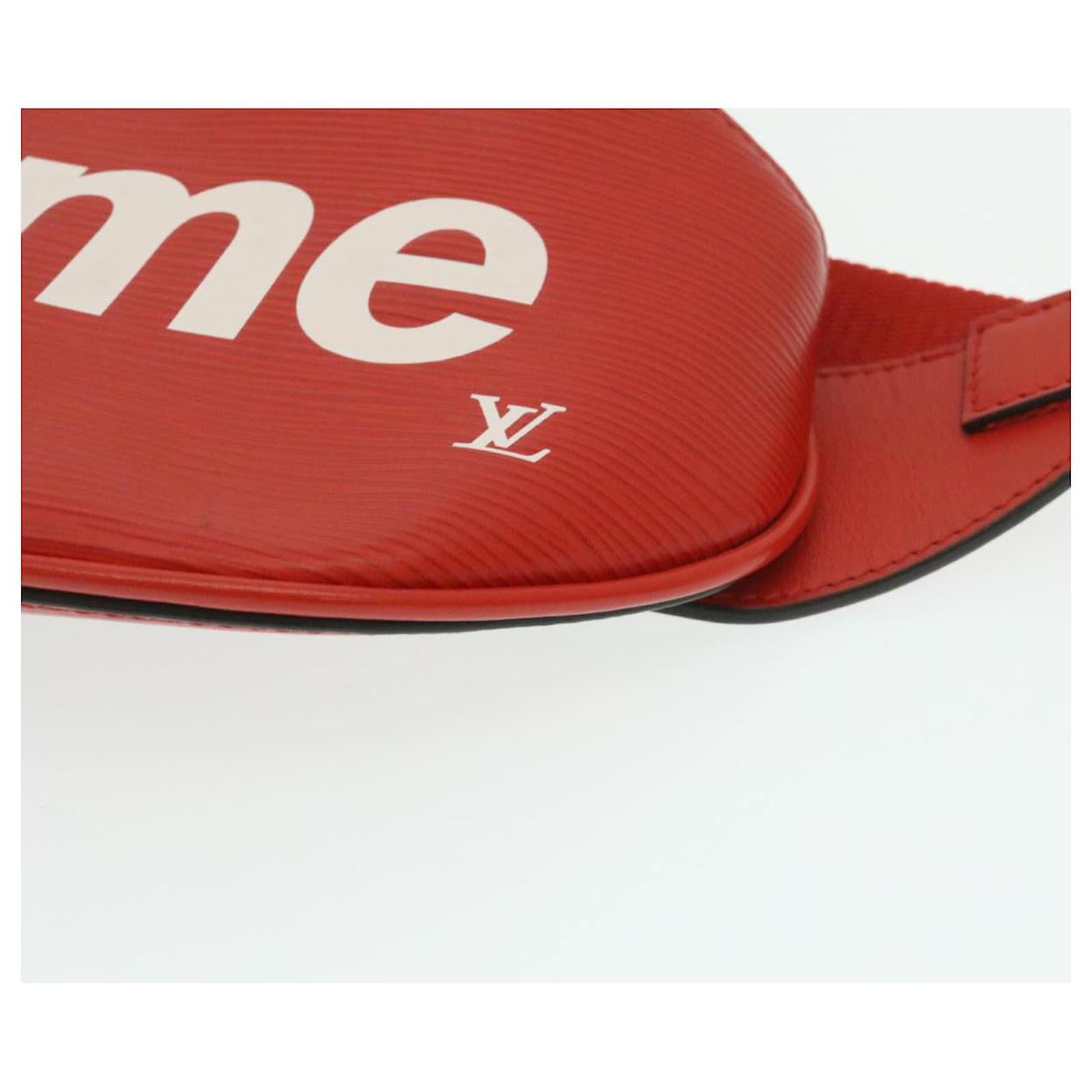 LOUIS VUITTON ~ Supreme Epi Bum Bag Waist Bag Red M53418 LV Auth 29232SM Leather  ref.2374343