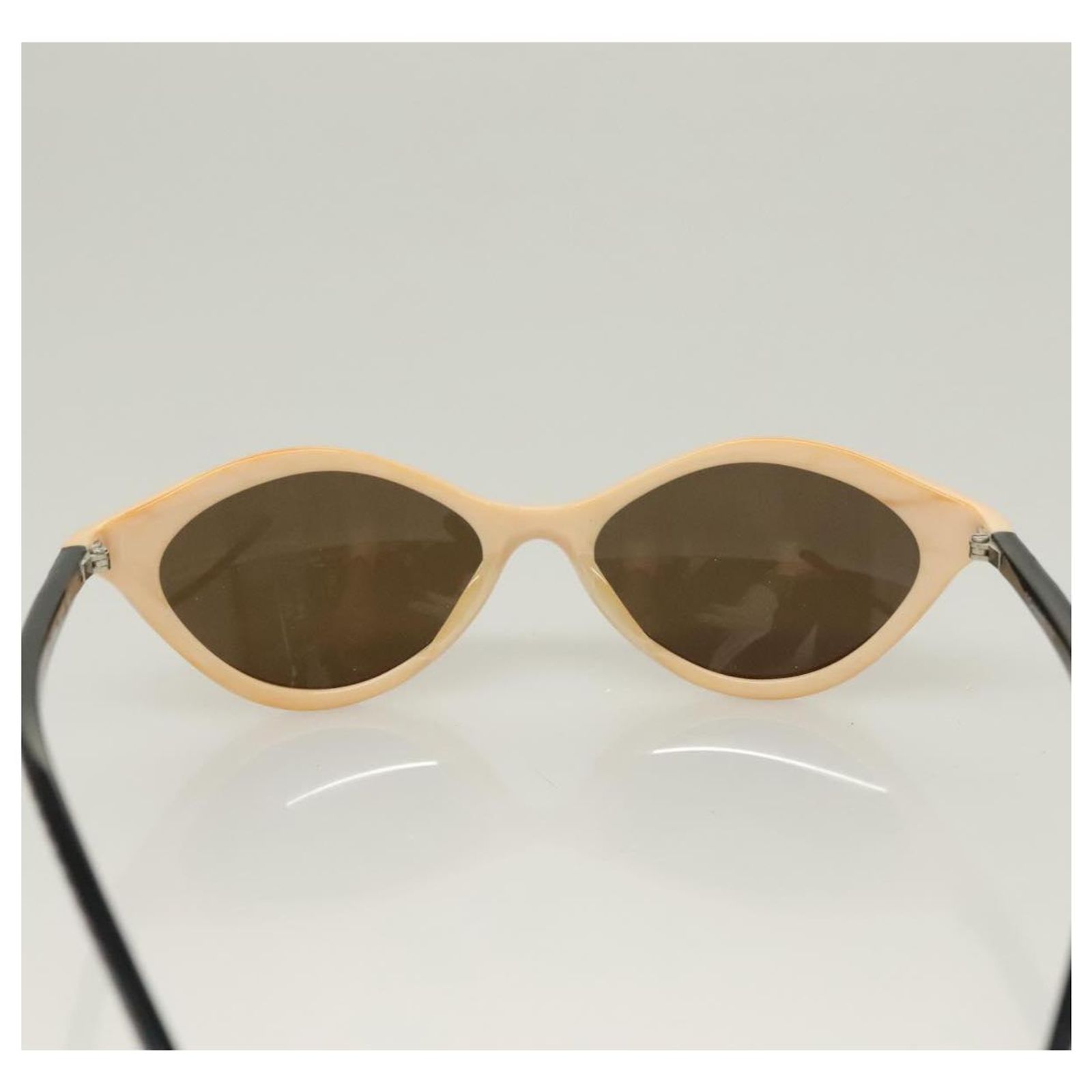 CHANEL Sunglasses plastic Beige CC Auth SW1020 ref.2374717  display picture 3