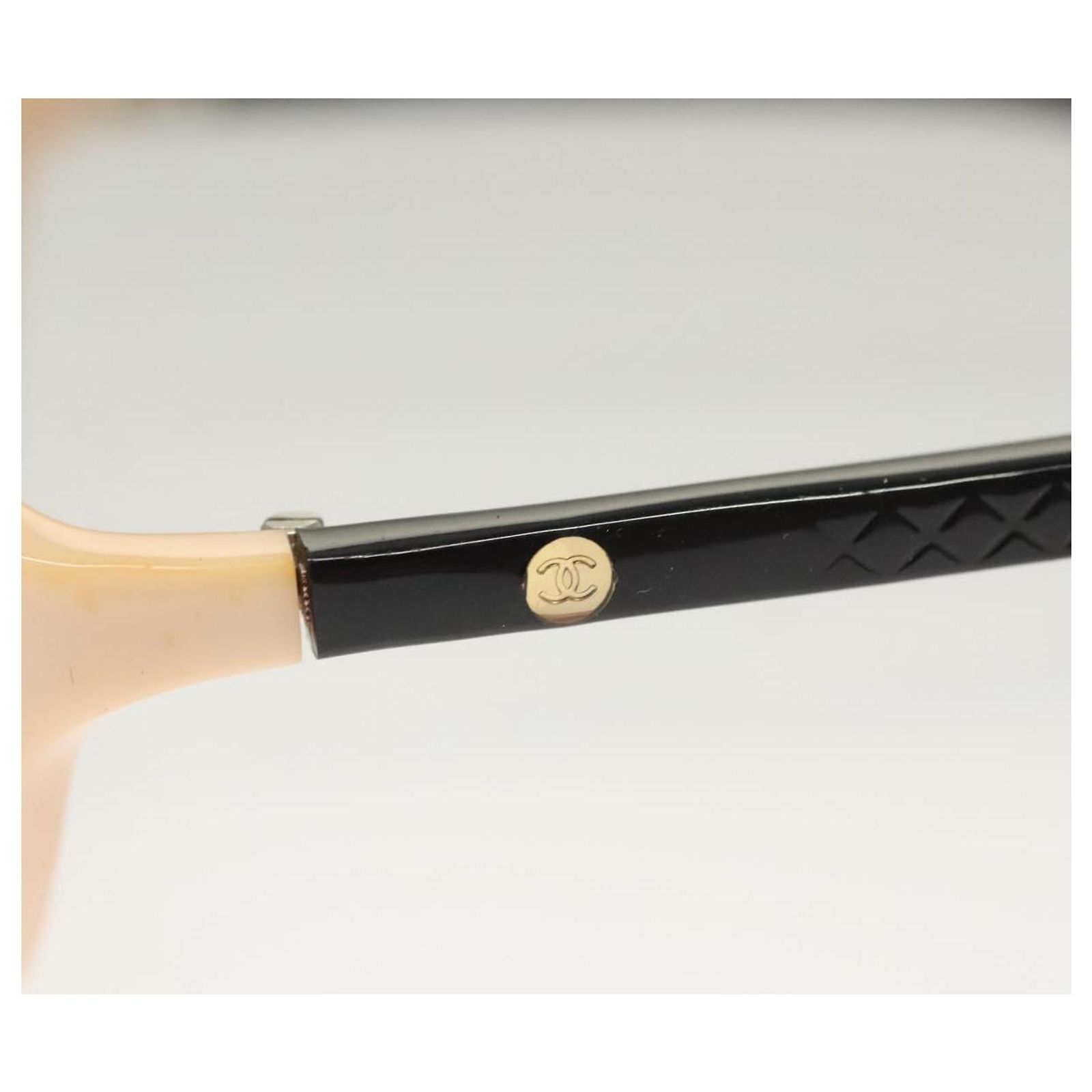 CHANEL Sunglasses plastic Beige CC Auth SW1020 CHANEL Beige Sunglasses for Women for sale | eBay main image 3