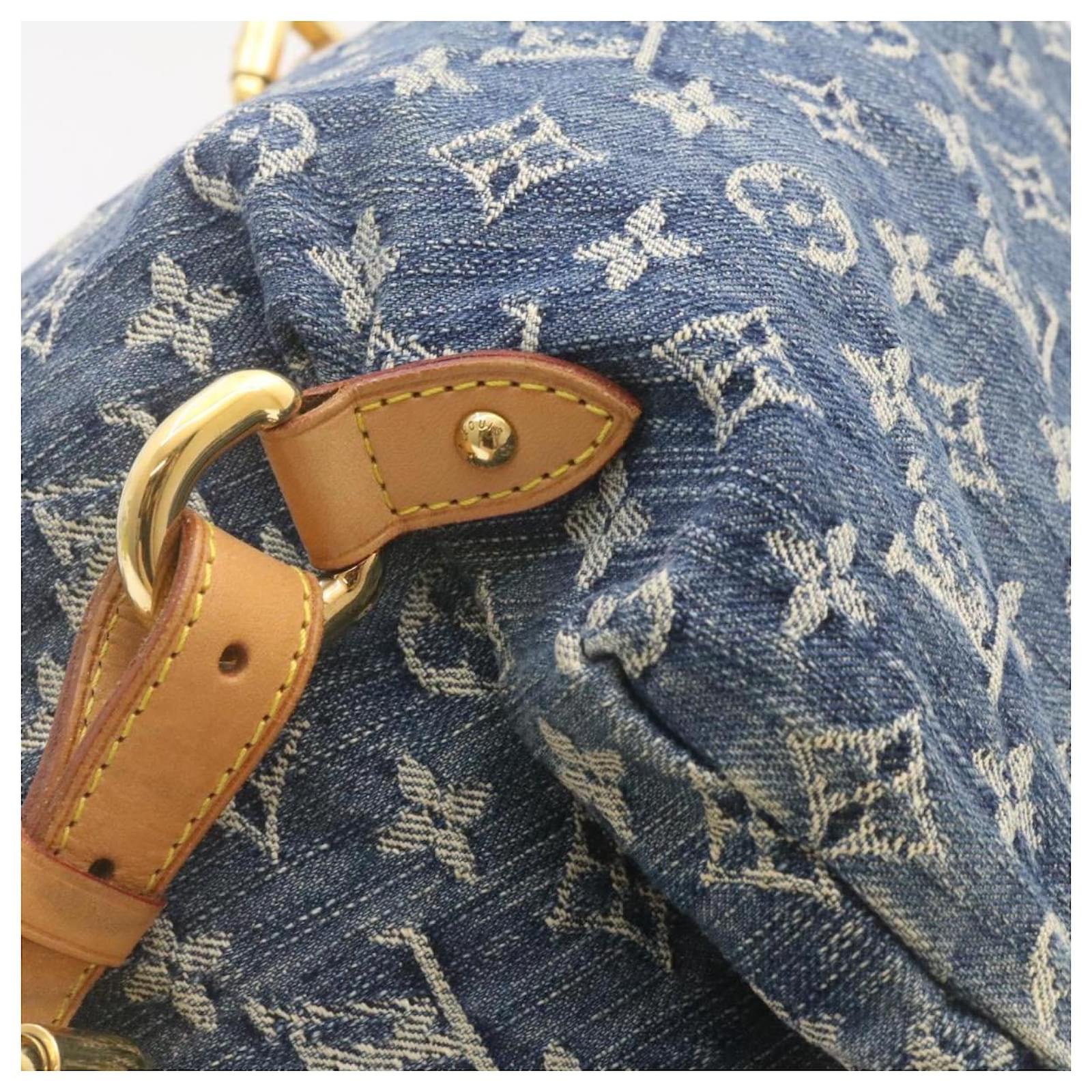 LOUIS VUITTON Monogram Denim Sac A Dos GM Backpack Blue M95056 LV Auth 23330AM ref.2374769