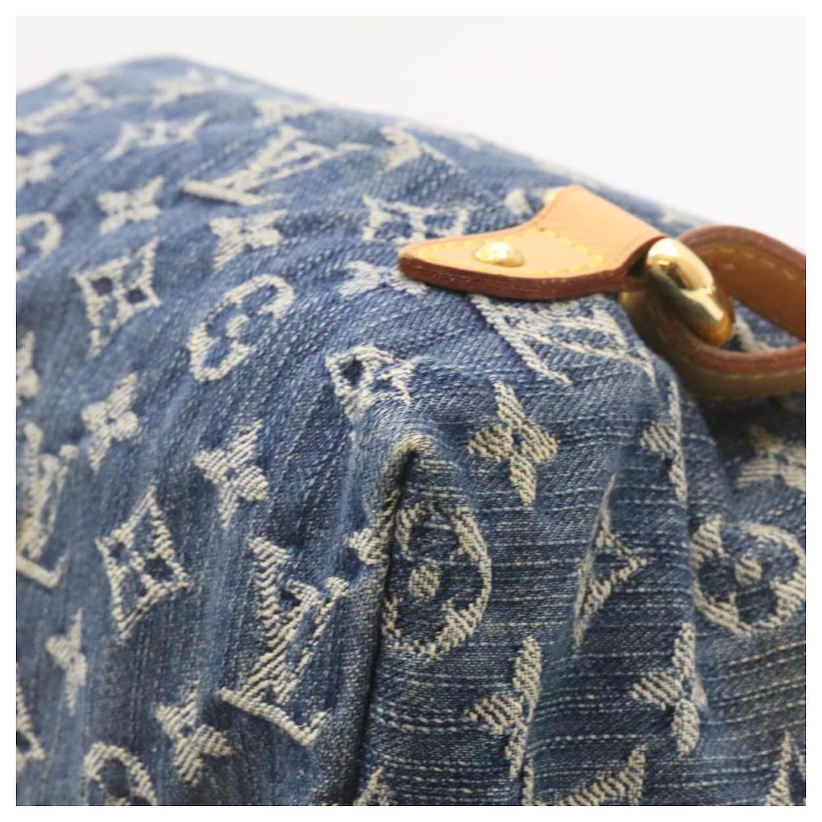 LOUIS VUITTON Monogram Denim Sac A Dos GM Backpack Blue M95056 LV Auth 23330AM ref.2374769