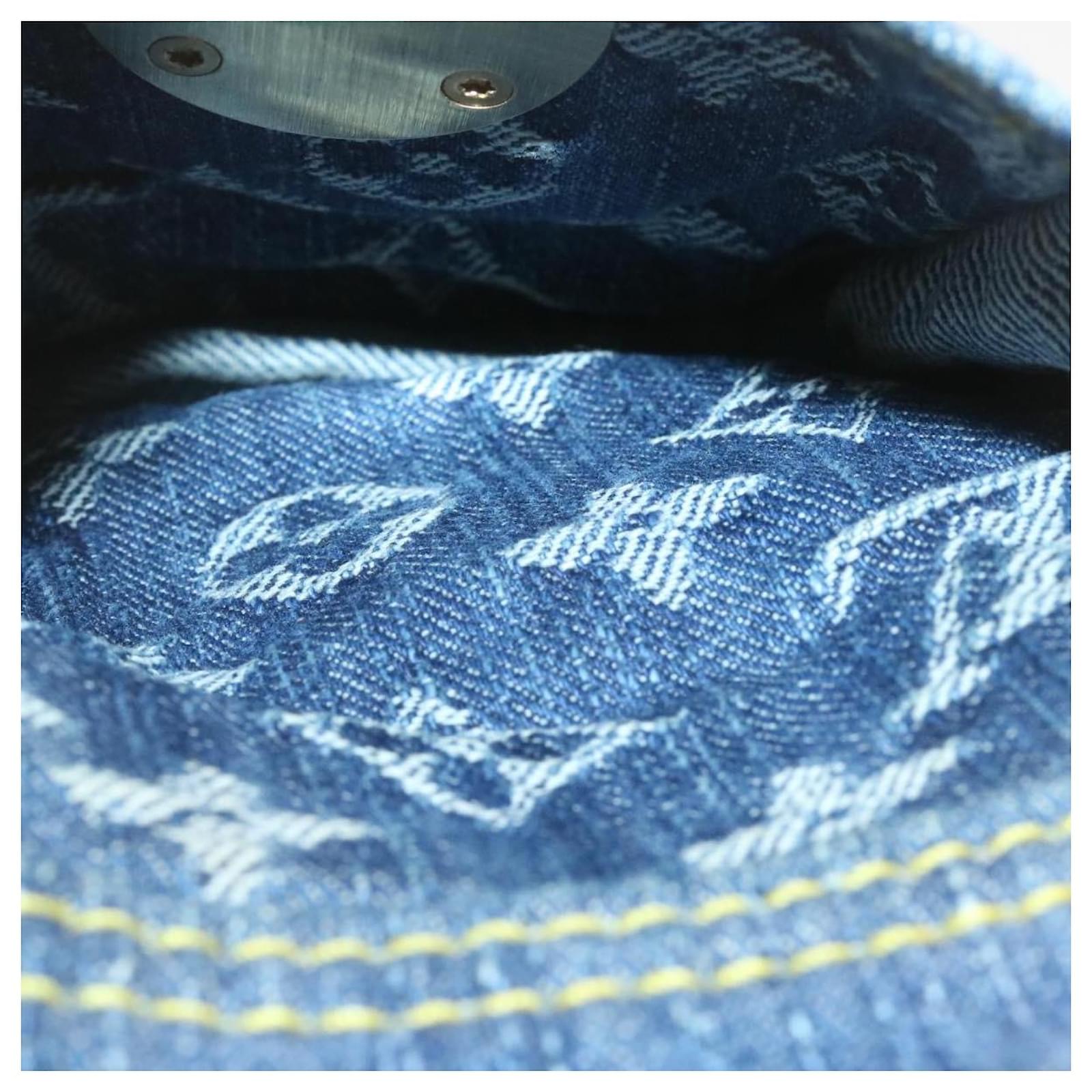 LOUIS VUITTON Monogram Denim Sac A Dos GM Backpack Blue M95056 LV Auth 23330AM ref.2374769