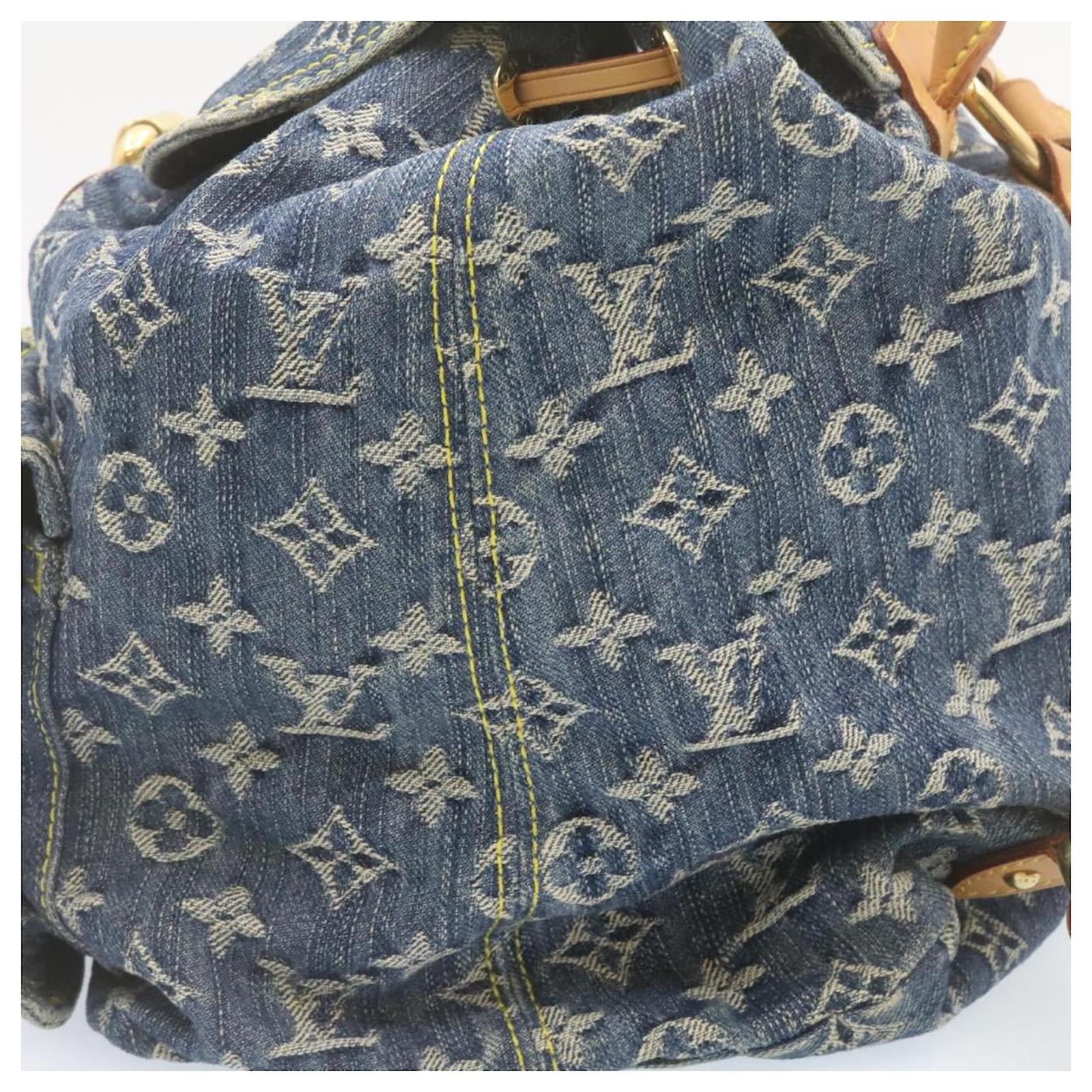 LOUIS VUITTON Monogram Denim Sac A Dos GM Backpack Blue M95056 LV Auth 23330AM ref.2374769