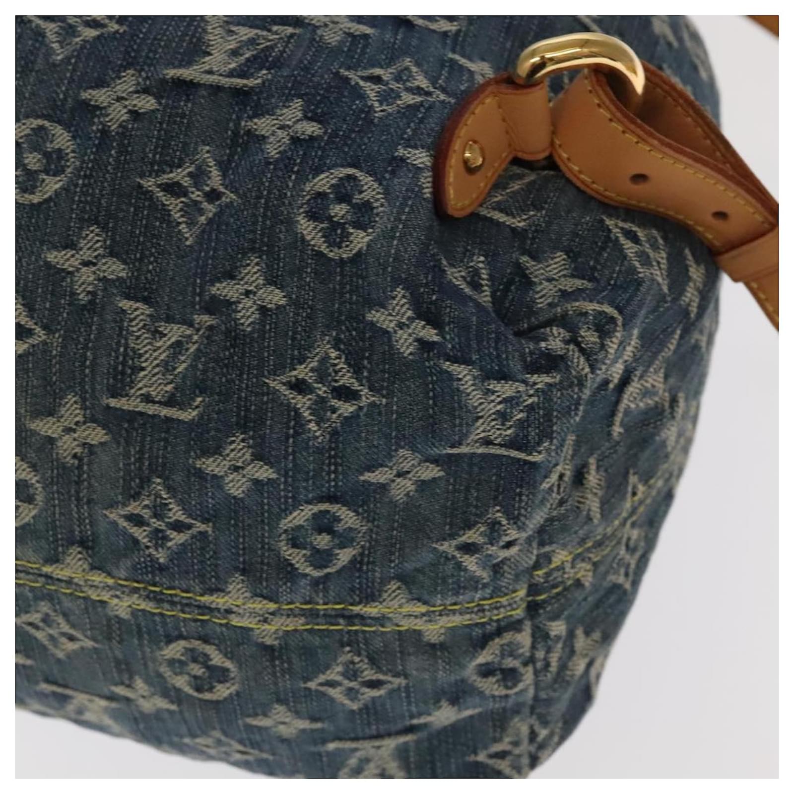 LOUIS VUITTON Monogram Denim Sac A DosGM Backpack Blue M95056 LV Auth 106296AV ref.2375154