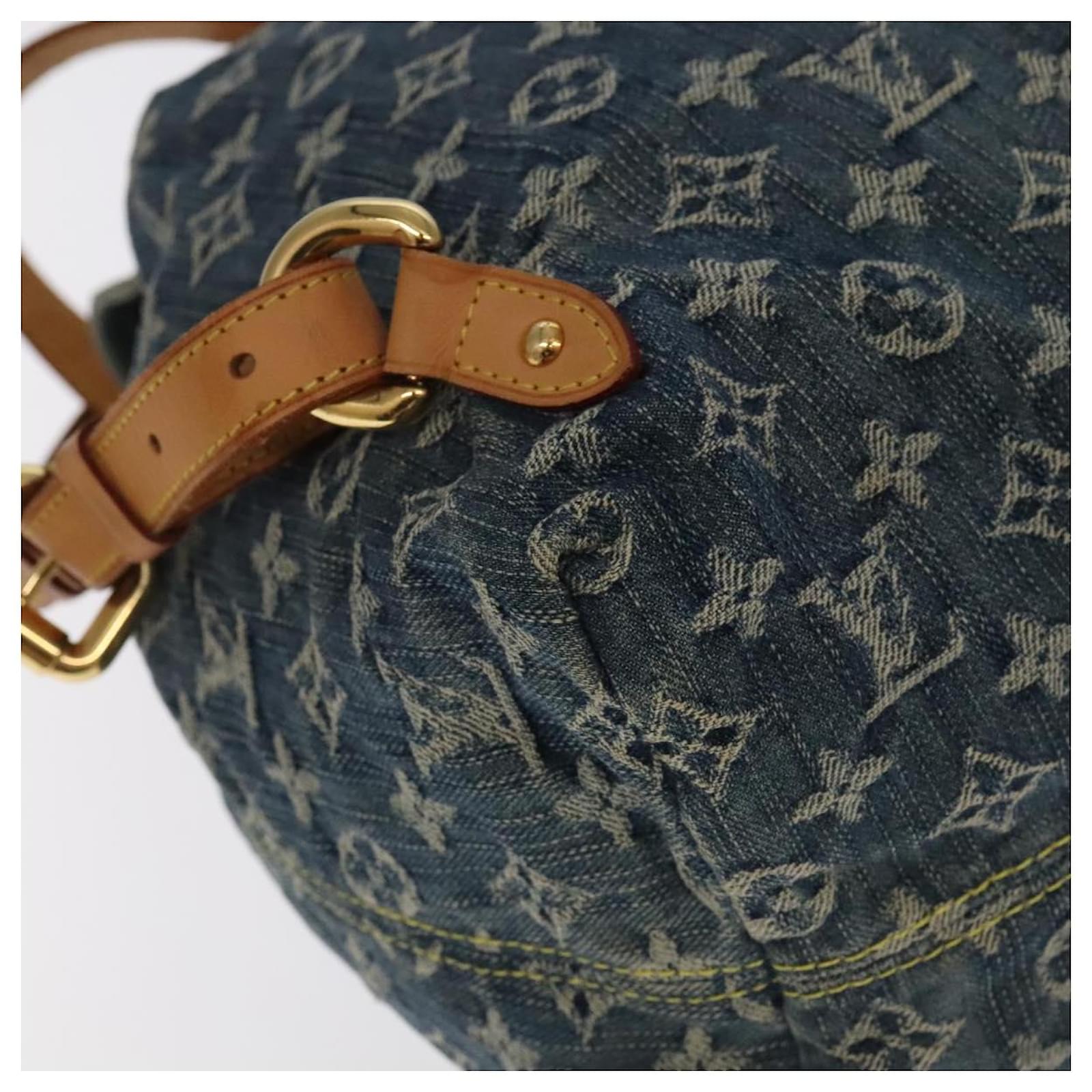 LOUIS VUITTON Monogram Denim Sac A DosGM Backpack Blue M95056 LV Auth 106296AV ref.2375154
