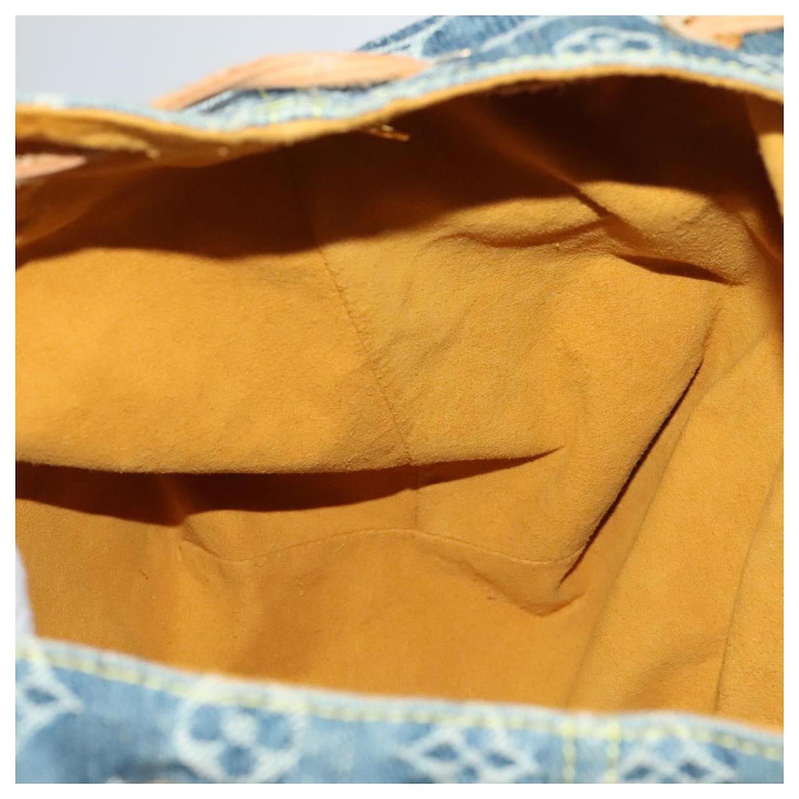 LOUIS VUITTON Monogram Denim Sac A DosGM Backpack Blue M95056 LV Auth 106296AV ref.2375154