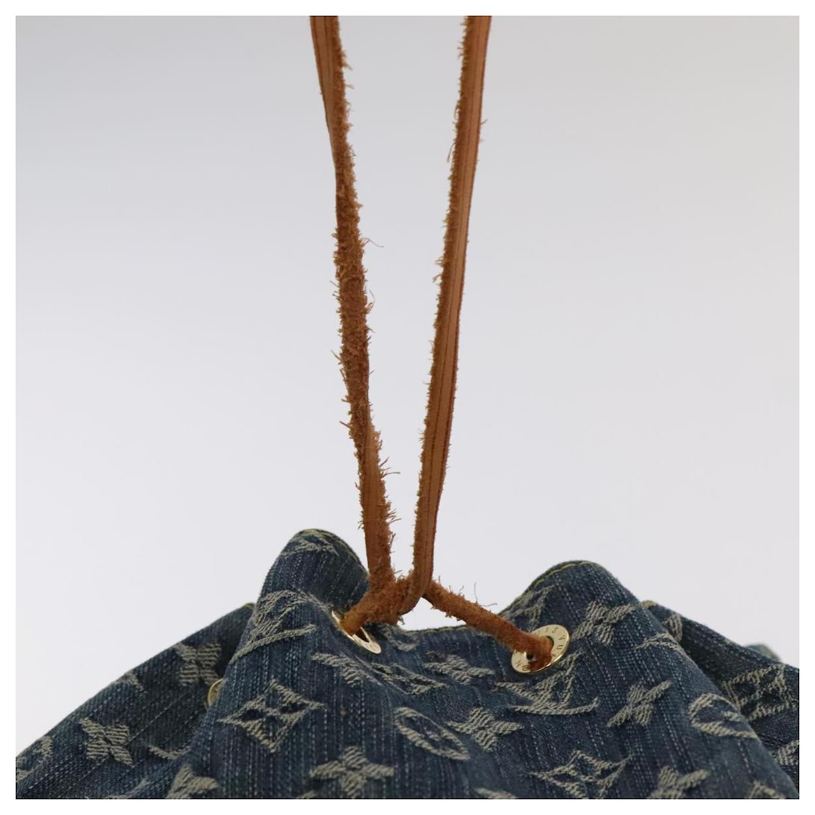 LOUIS VUITTON Monogram Denim Sac A DosGM Backpack Blue M95056 LV Auth 106296AV ref.2375154