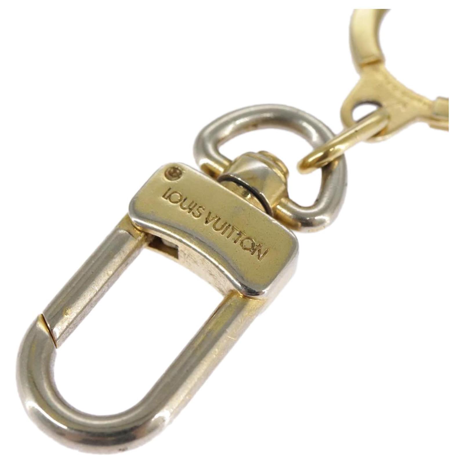 LOUIS VUITTON Anneau Cles Key Holder metal Gold Tone LV Auth 101300  ref.2375368