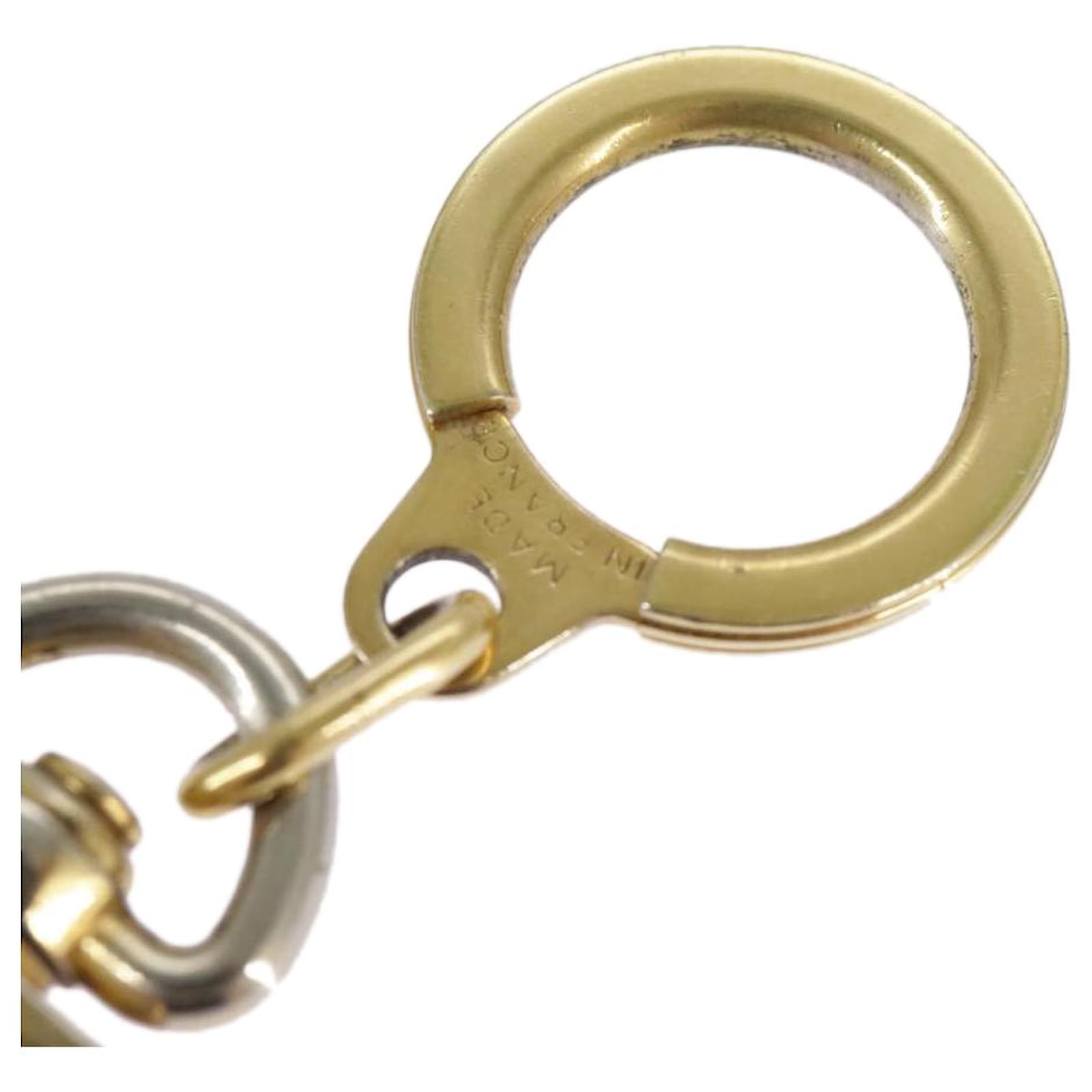 LOUIS VUITTON Anneau Cles Key Holder metal Gold Tone LV Auth 101300  ref.2375368