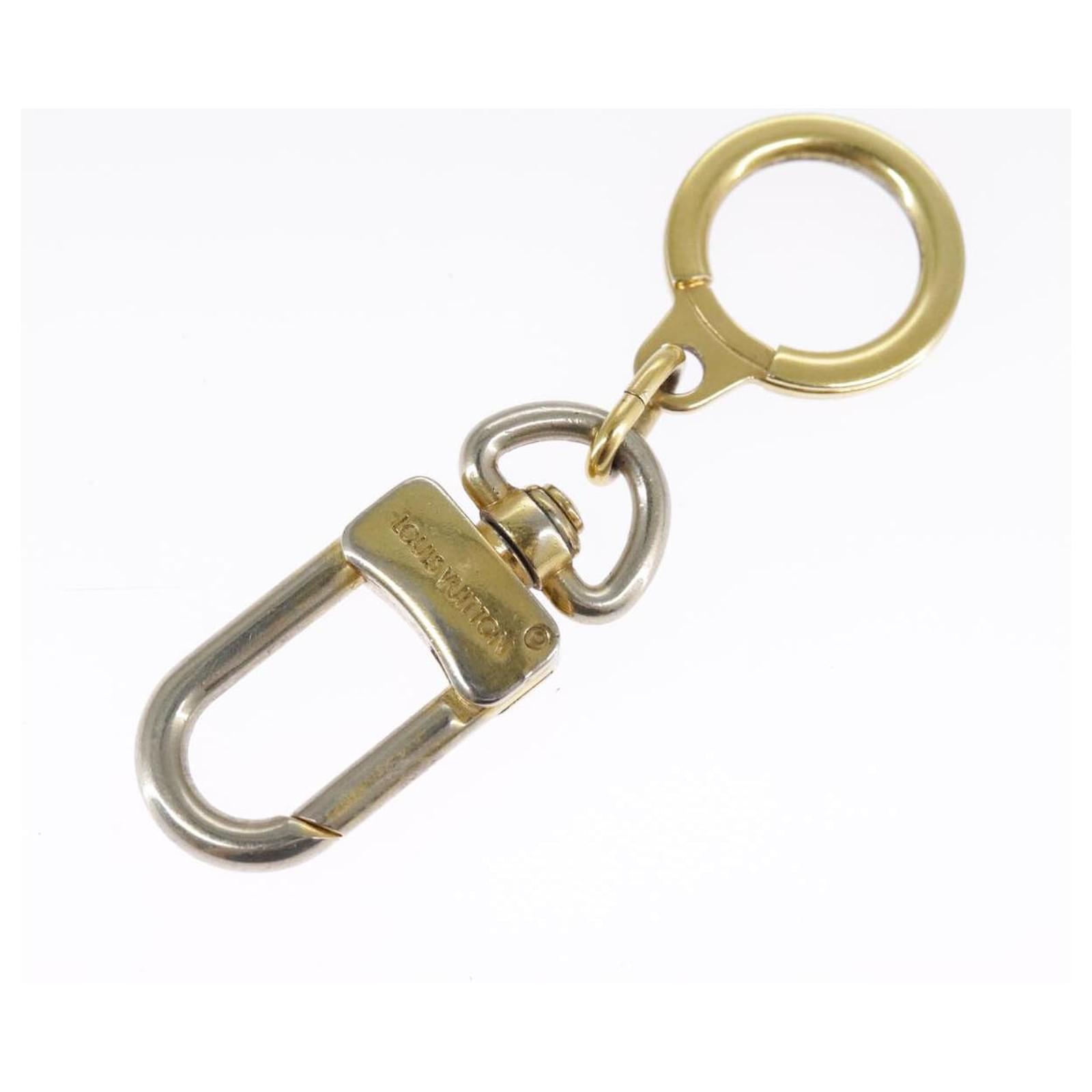 LOUIS VUITTON Anneau Cles Key Holder metal Gold Tone LV Auth 101300  ref.2375368