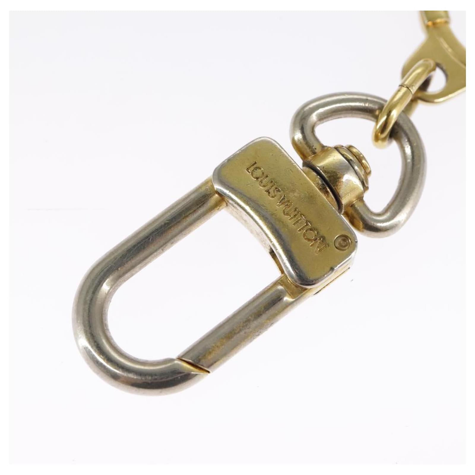 LOUIS VUITTON Anneau Cles Key Holder metal Gold Tone LV Auth 101300  ref.2375368