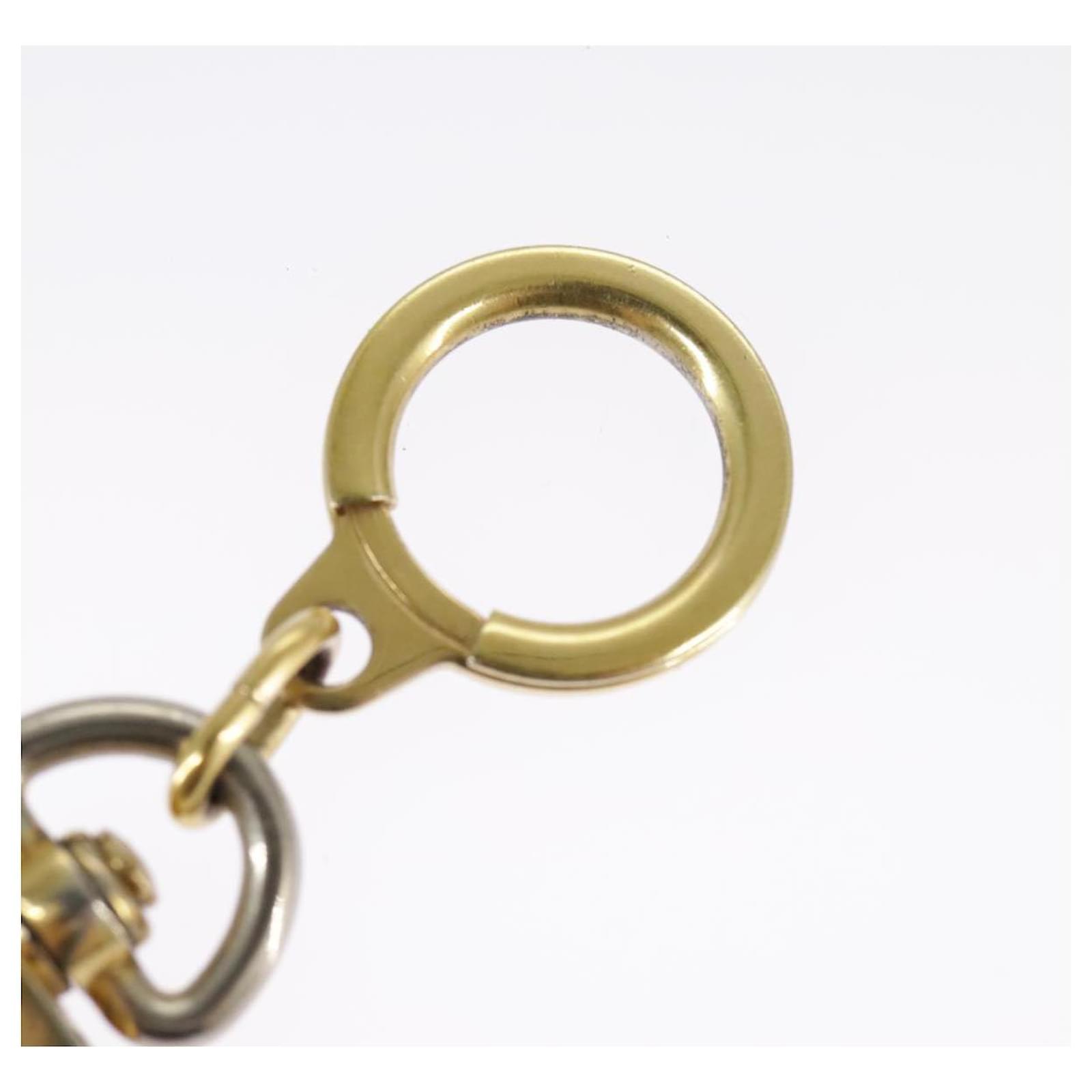 LOUIS VUITTON Anneau Cles Key Holder metal Gold Tone LV Auth 101300  ref.2375368