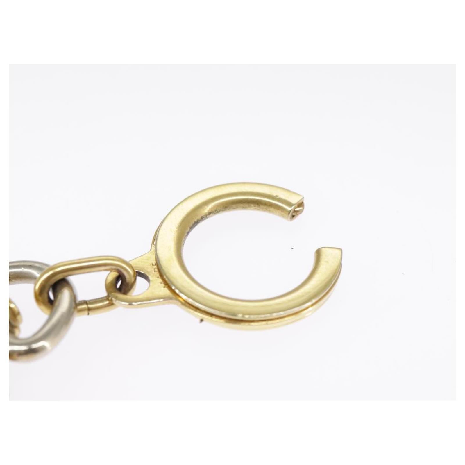 LOUIS VUITTON Anneau Cles Key Holder metal Gold Tone LV Auth 101300  ref.2375368