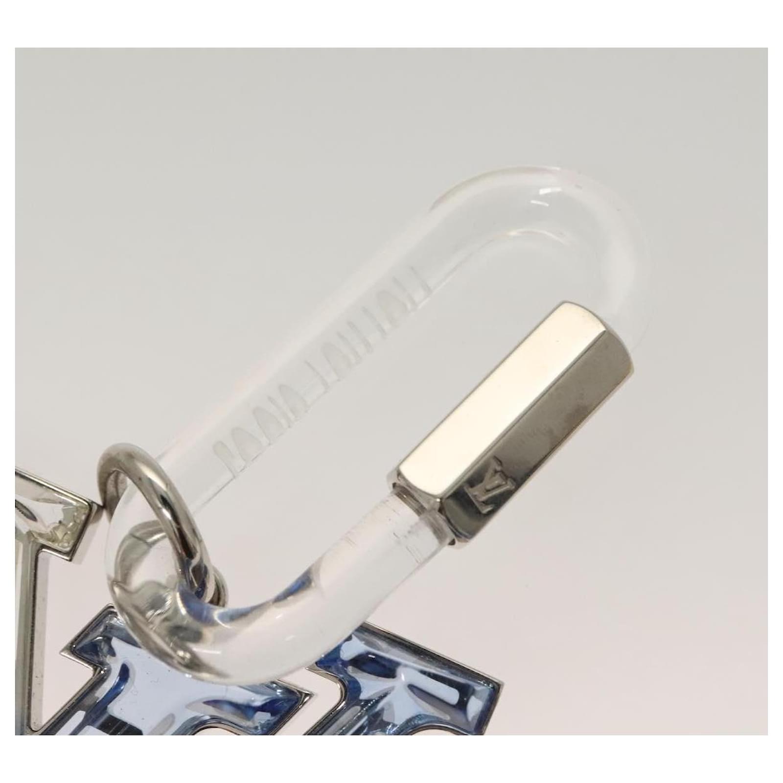 LOUIS VUITTON Bijoux Sac LV Prism Key Holder metal Blue MP2365 LV Auth 132809M  ref.2375659