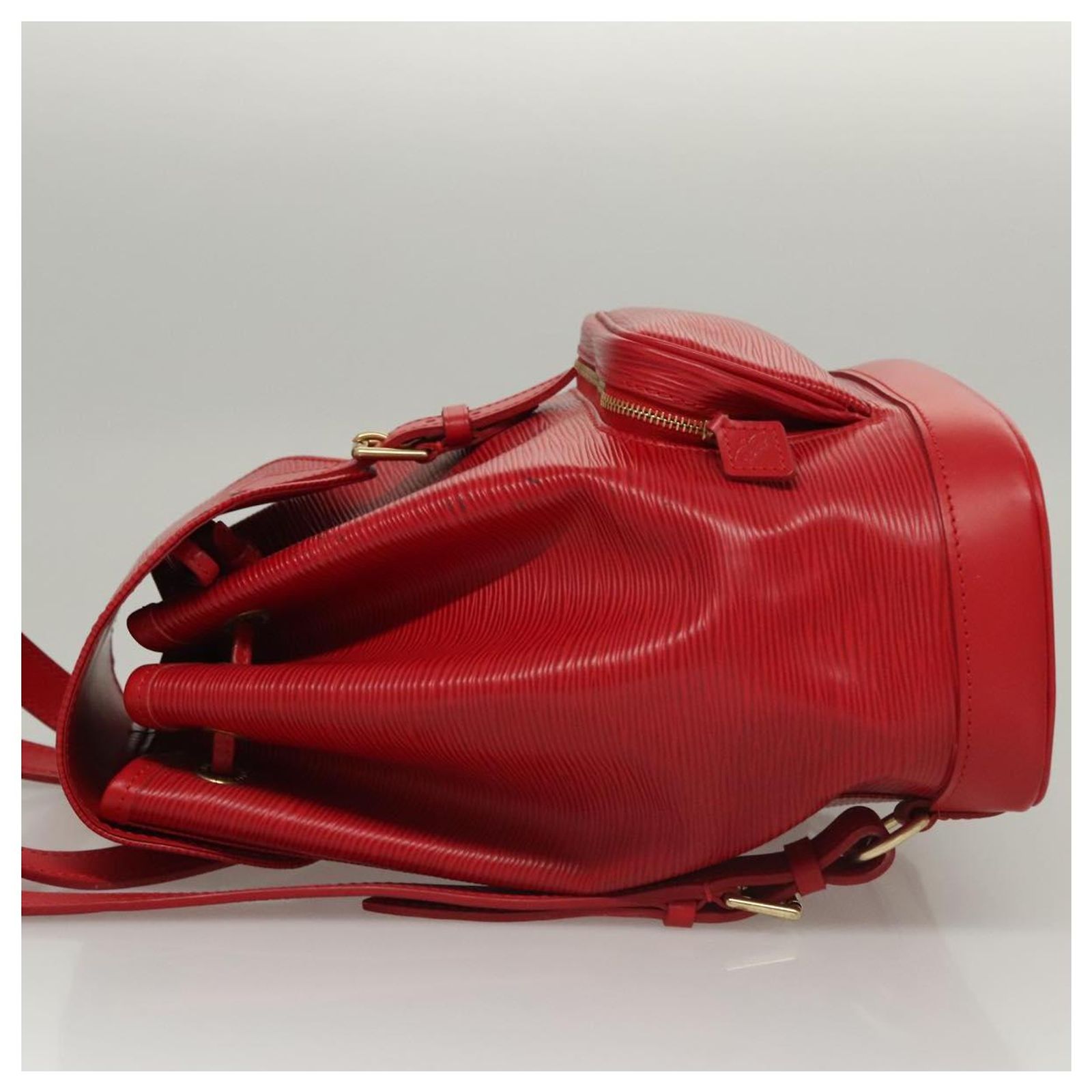 LOUIS VUITTON Epi Montsouris MM Backpack Monaco 700th Red LV Auth BD973AV LOUIS VUITTON Epi Montsouris MM Backpack Monaco 700th Red LV  main image 3