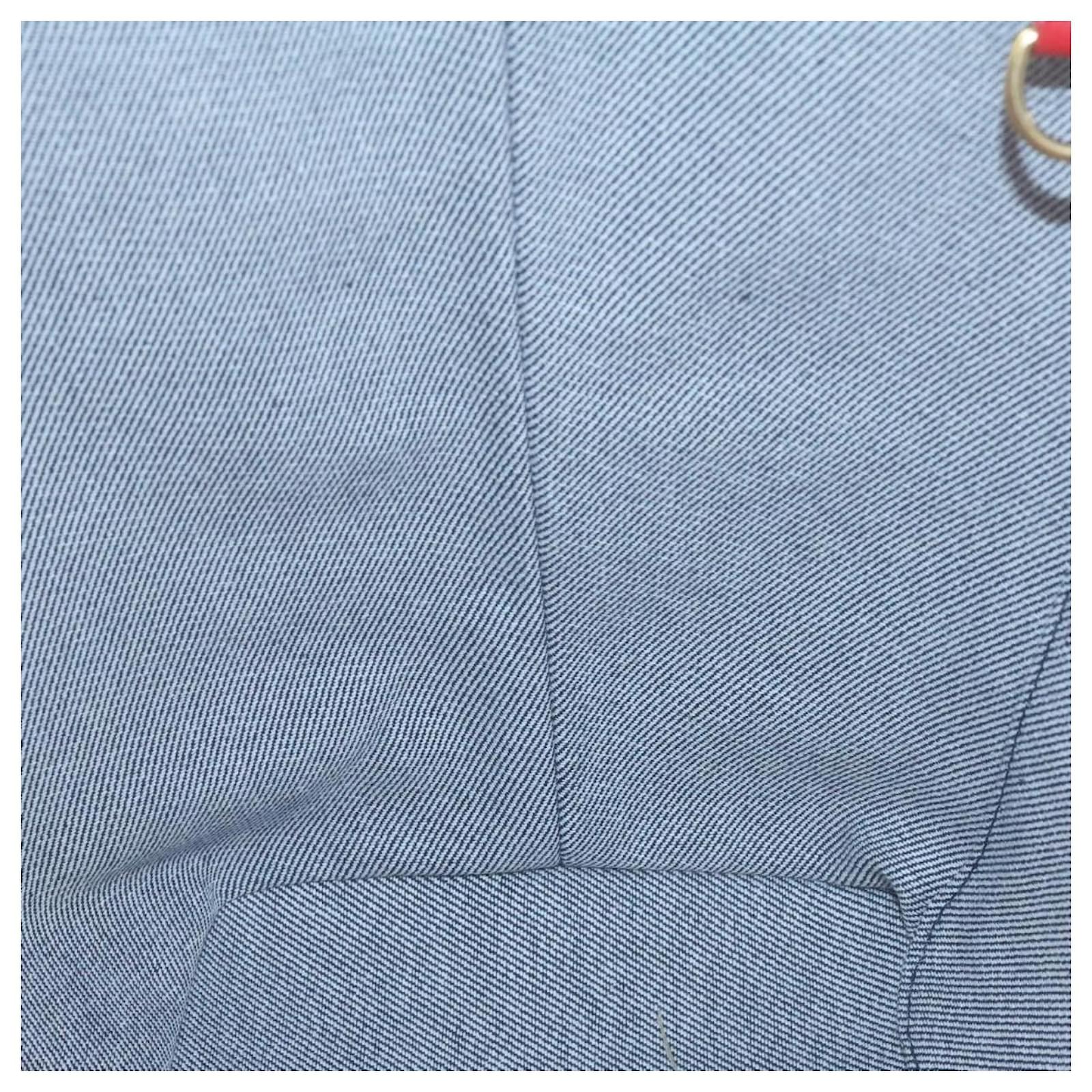 LOUIS VUITTON Monogram Denim Neverfull MM Tote Bag Blue M44981 LV Auth 22325S Cloth  ref.2375838