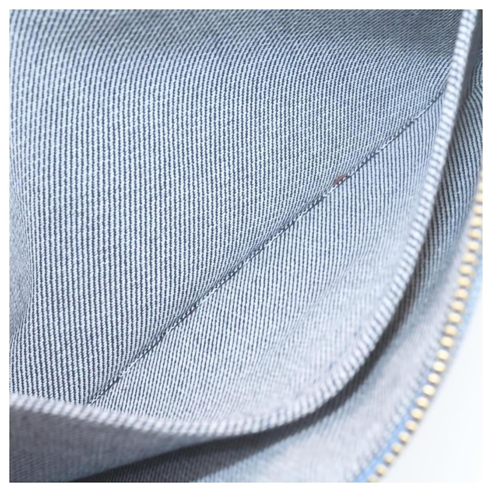 LOUIS VUITTON Monogram Denim Neverfull MM Tote Bag Blue M44981 LV Auth 22325S Cloth  ref.2375838