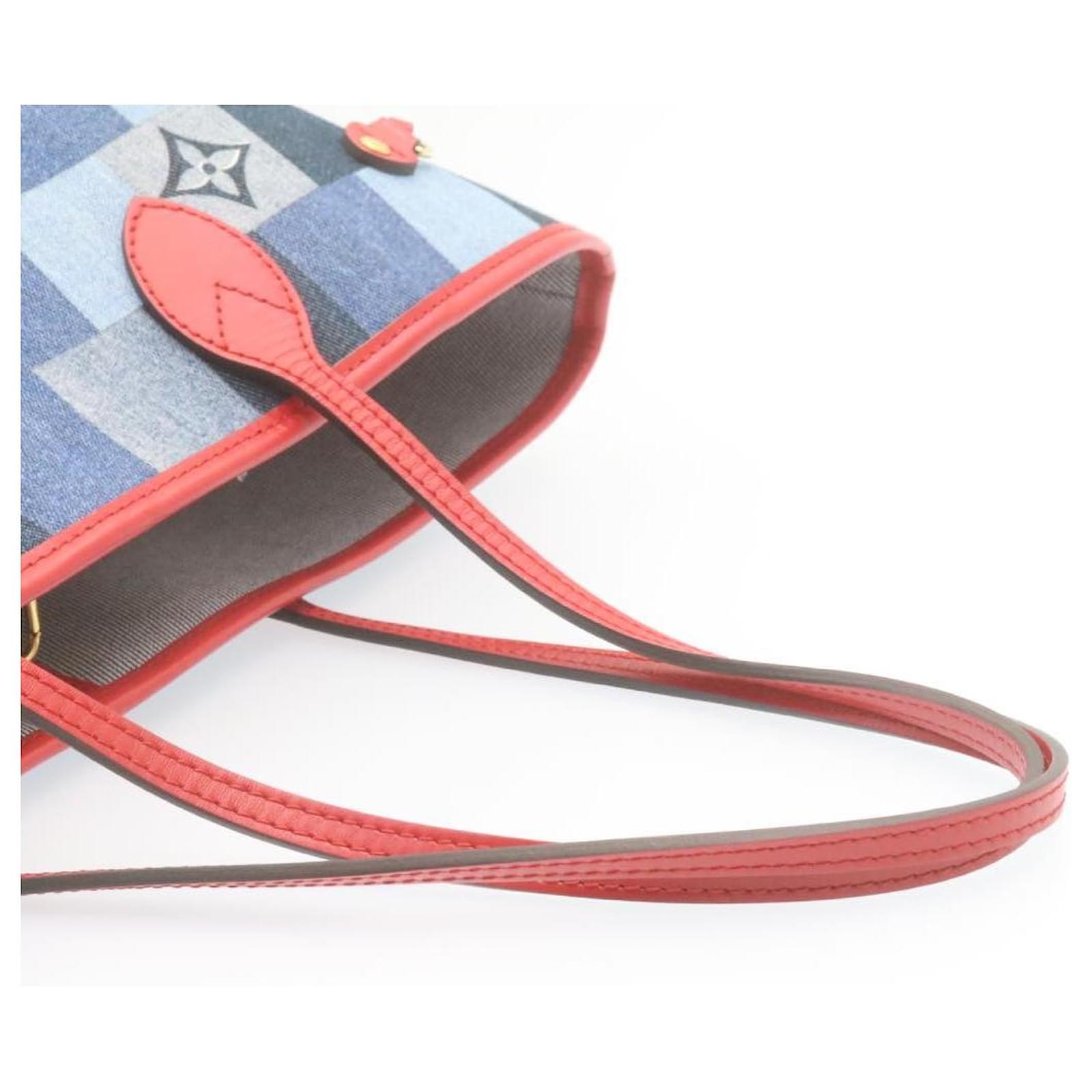 LOUIS VUITTON Monogram Denim Neverfull MM Tote Bag Blue M44981 LV Auth 22325S Cloth  ref.2375838