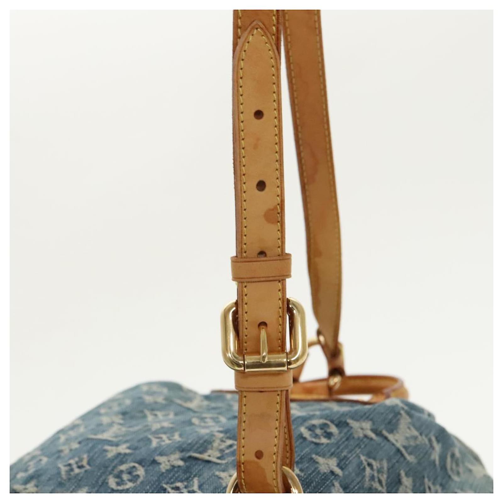 LOUIS VUITTON Monogram Denim Sac A DosGM Backpack Blue M95056 LV Auth 99599 ref.2376013