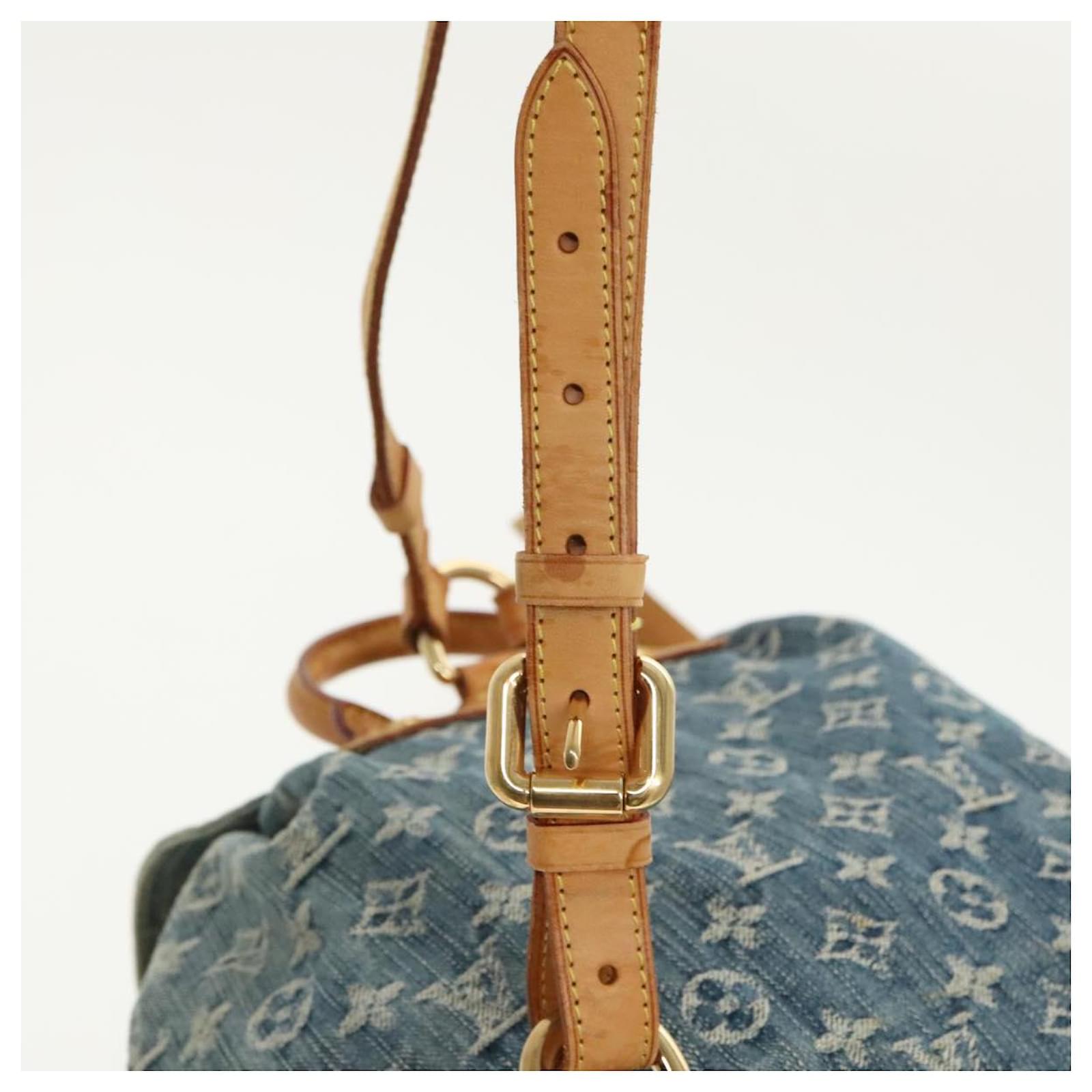LOUIS VUITTON Monogram Denim Sac A DosGM Backpack Blue M95056 LV Auth 99599 ref.2376013