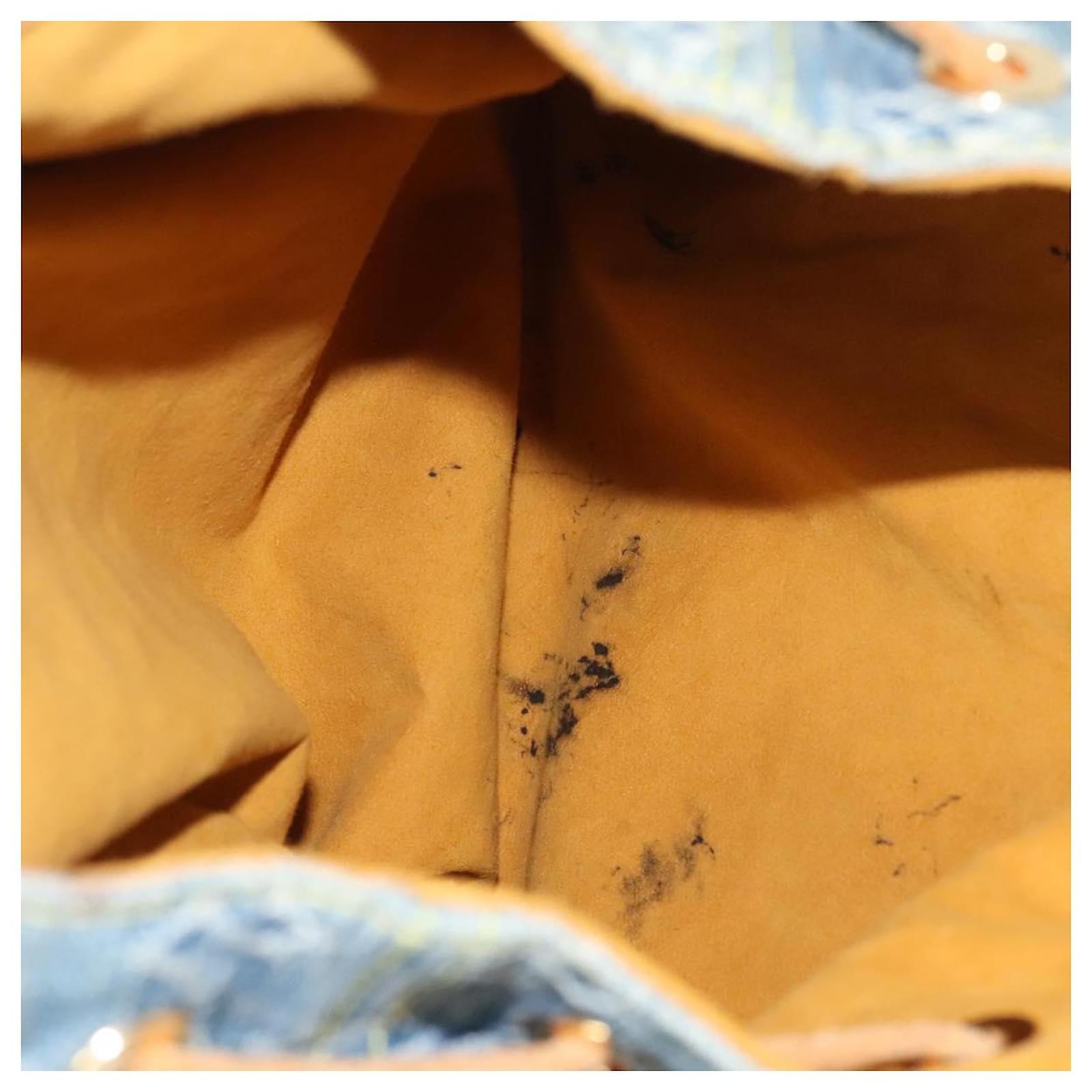 LOUIS VUITTON Monogram Denim Sac A DosGM Backpack Blue M95056 LV Auth 99599 ref.2376013