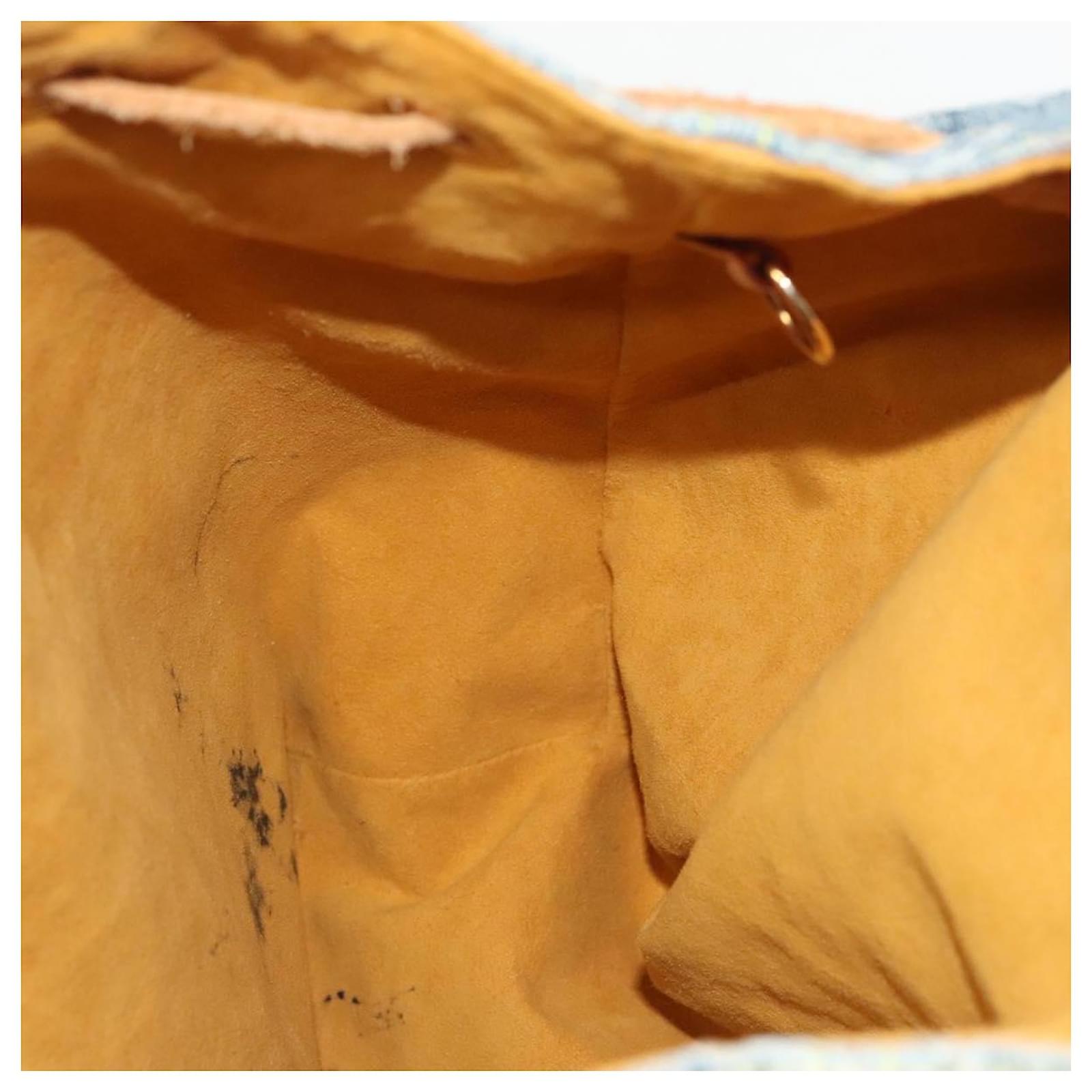 LOUIS VUITTON Monogram Denim Sac A DosGM Backpack Blue M95056 LV Auth 99599 ref.2376013