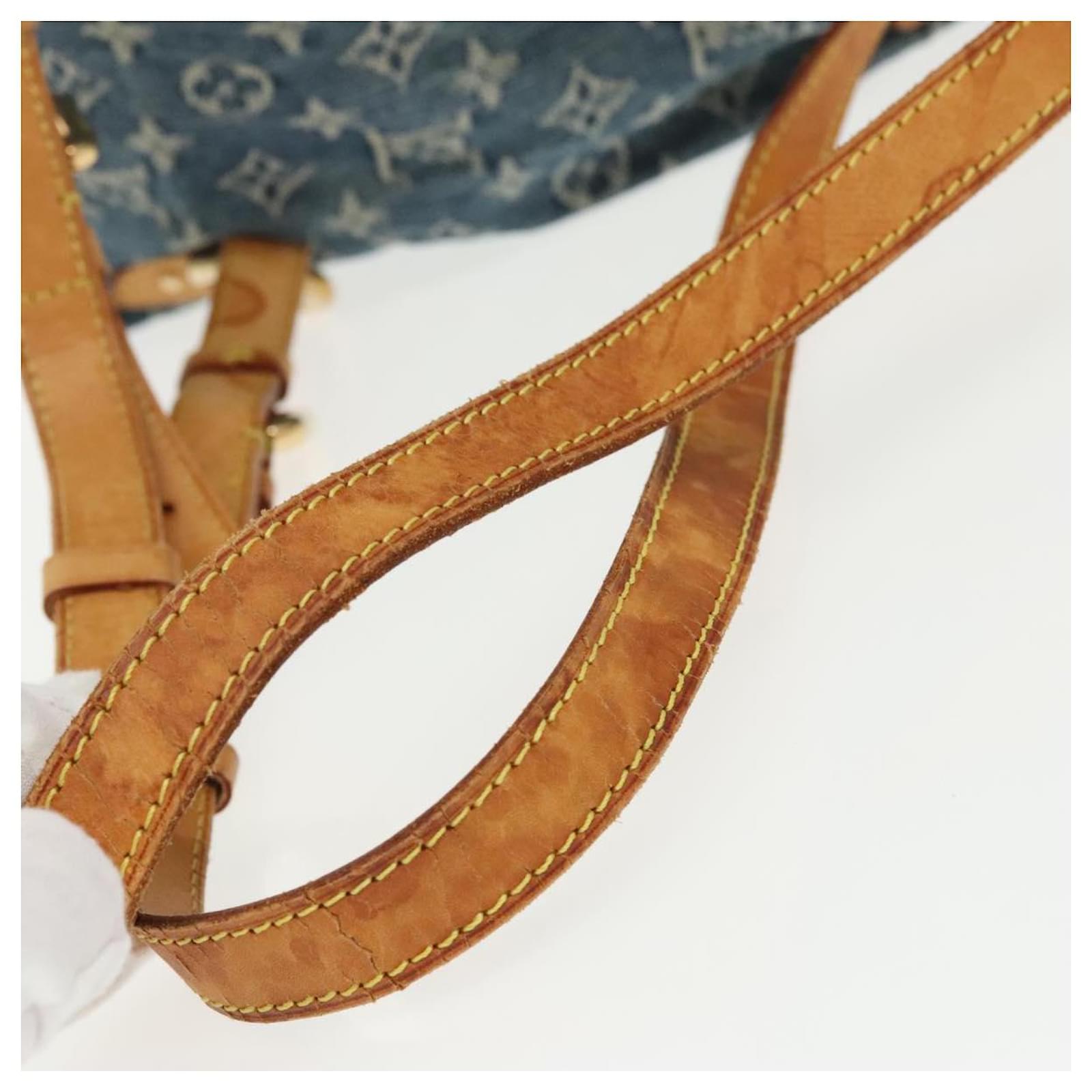 LOUIS VUITTON Monogram Denim Sac A DosGM Backpack Blue M95056 LV Auth 99599 ref.2376013