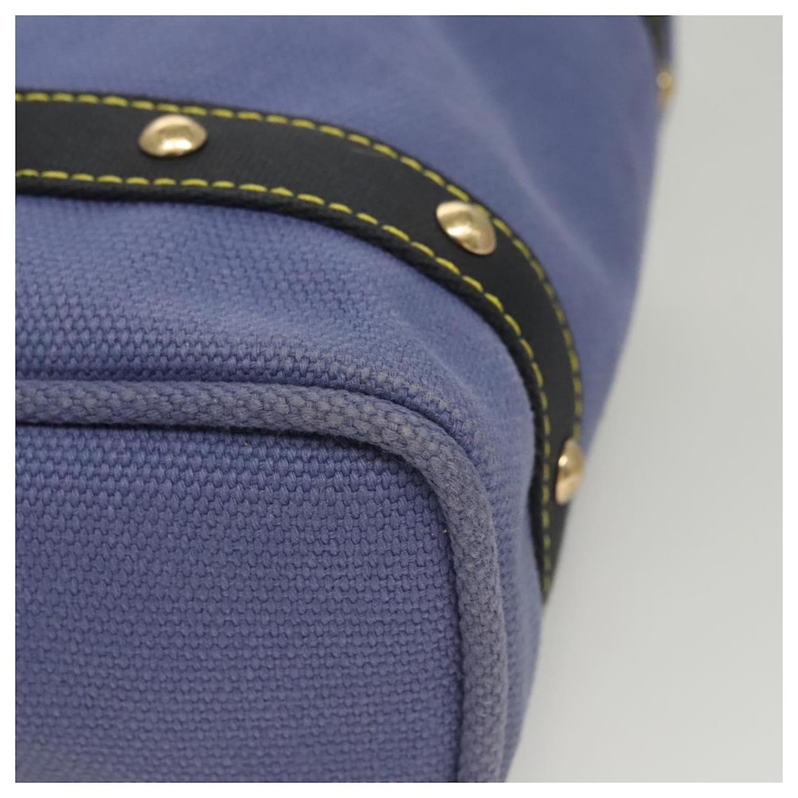 LOUIS VUITTON Antigua Cabas MM Tote Bag Blue M40087 LV Auth 121992 Cloth  ref.2376210