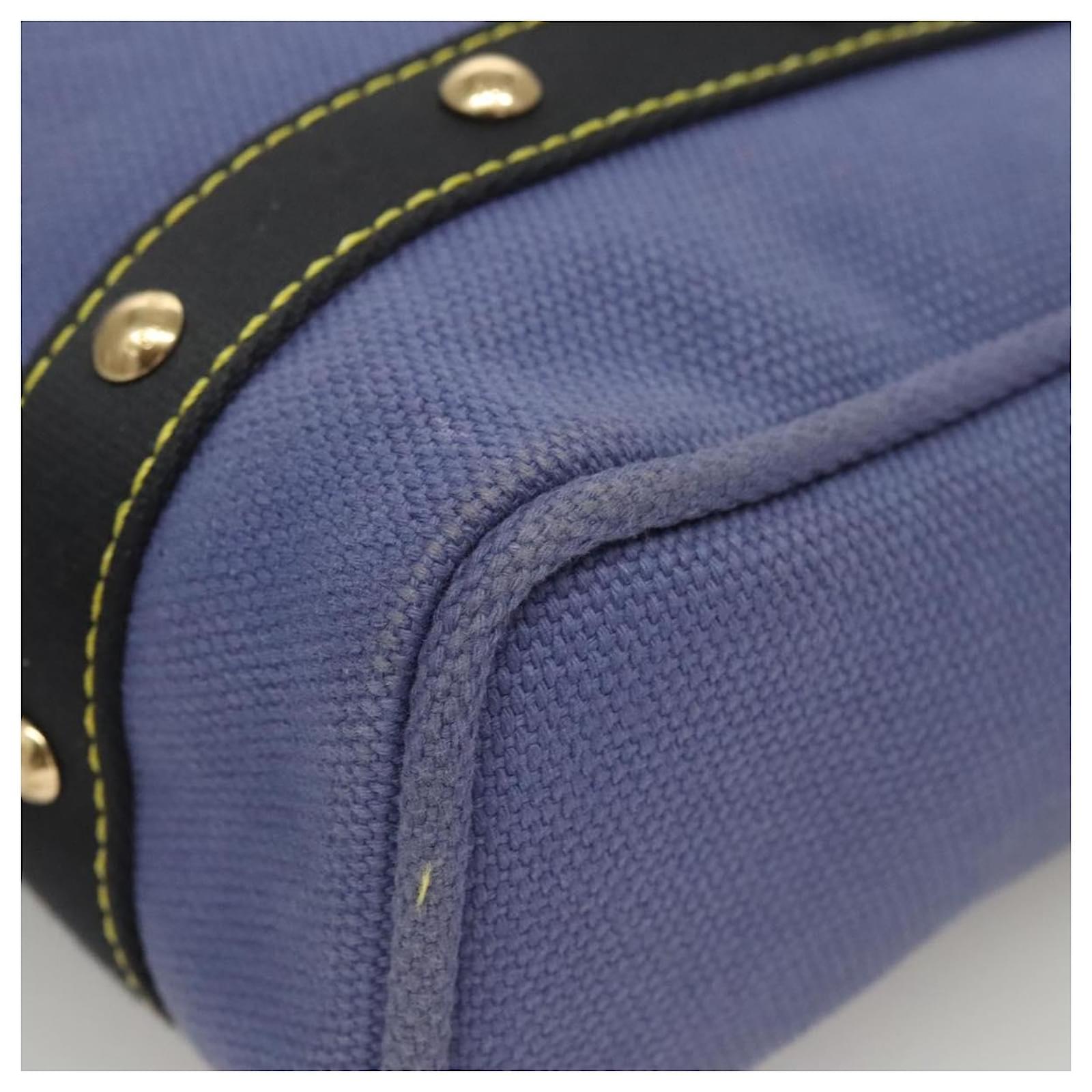 LOUIS VUITTON Antigua Cabas MM Tote Bag Blue M40087 LV Auth 121992 Cloth  ref.2376210