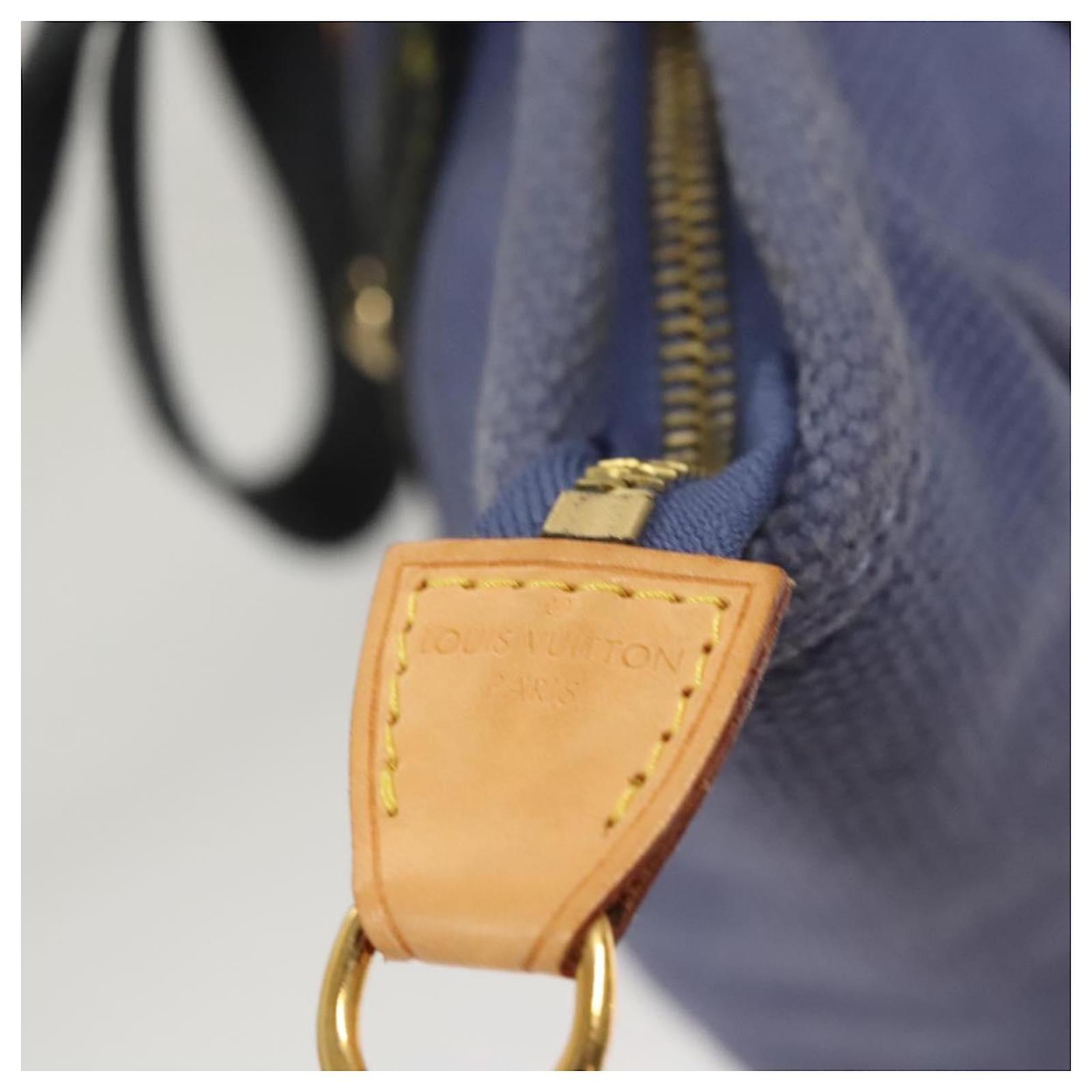 LOUIS VUITTON Antigua Cabas MM Tote Bag Blue M40087 LV Auth 121992 Cloth  ref.2376210