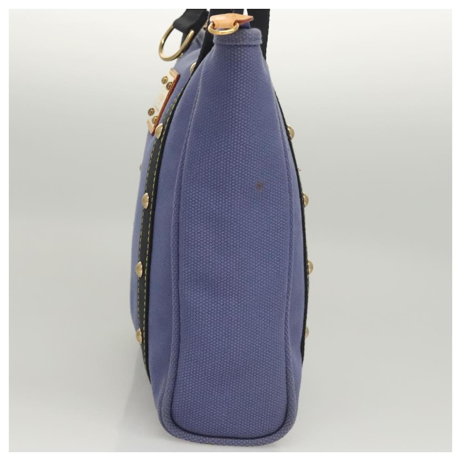 LOUIS VUITTON Antigua Cabas MM Tote Bag Blue M40087 LV Auth 121992 Cloth  ref.2376210