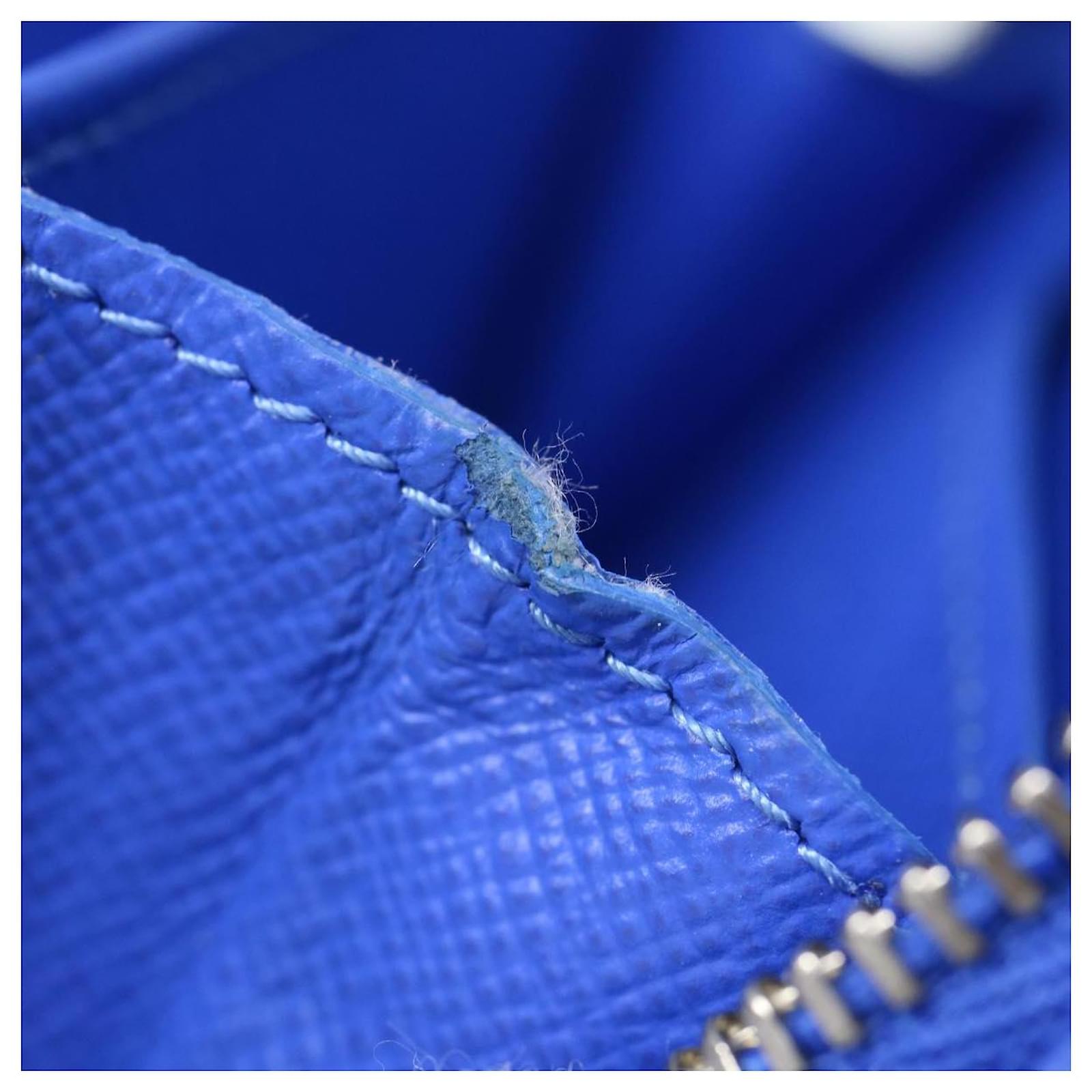 LOUIS VUITTON Monogram Clouds Soft Trunk Necklace Pouch Blue M45440 Auth 42825SM White ref.2376243