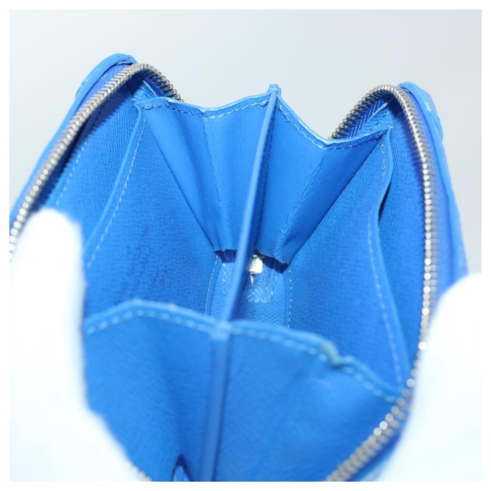 LOUIS VUITTON Monogram Clouds Soft Trunk Necklace Pouch Blue M45440 Auth 42825SM White ref.2376243