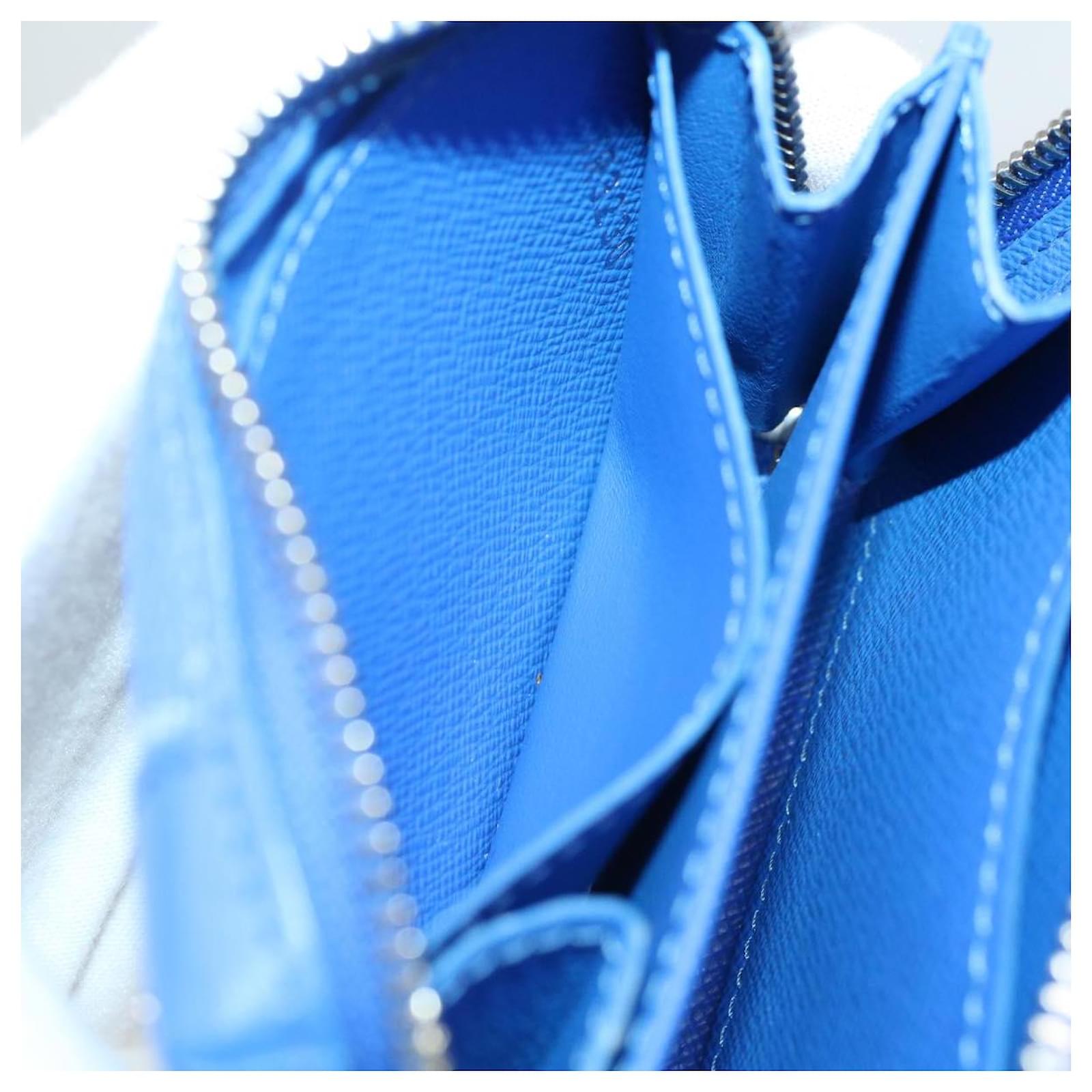 LOUIS VUITTON Monogram Clouds Soft Trunk Necklace Pouch Blue M45440 Auth 42825SM White ref.2376243