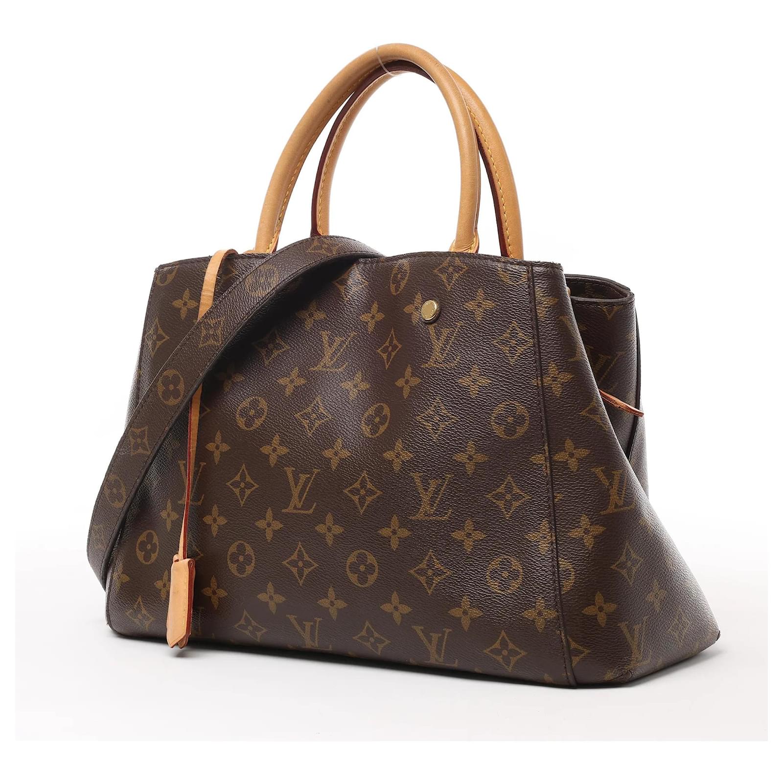 Louis Vuitton Monogram Montaigne MM 2Way Handbag M41056 Dark red