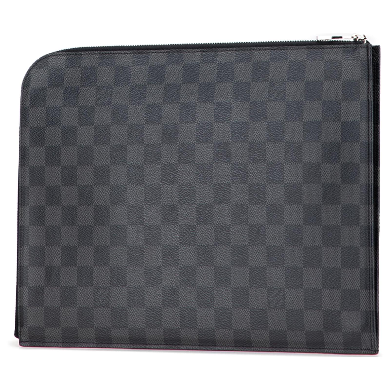 Louis Vuitton Black Damier Graphite Pochette Jour GM Cloth  ref.2376820