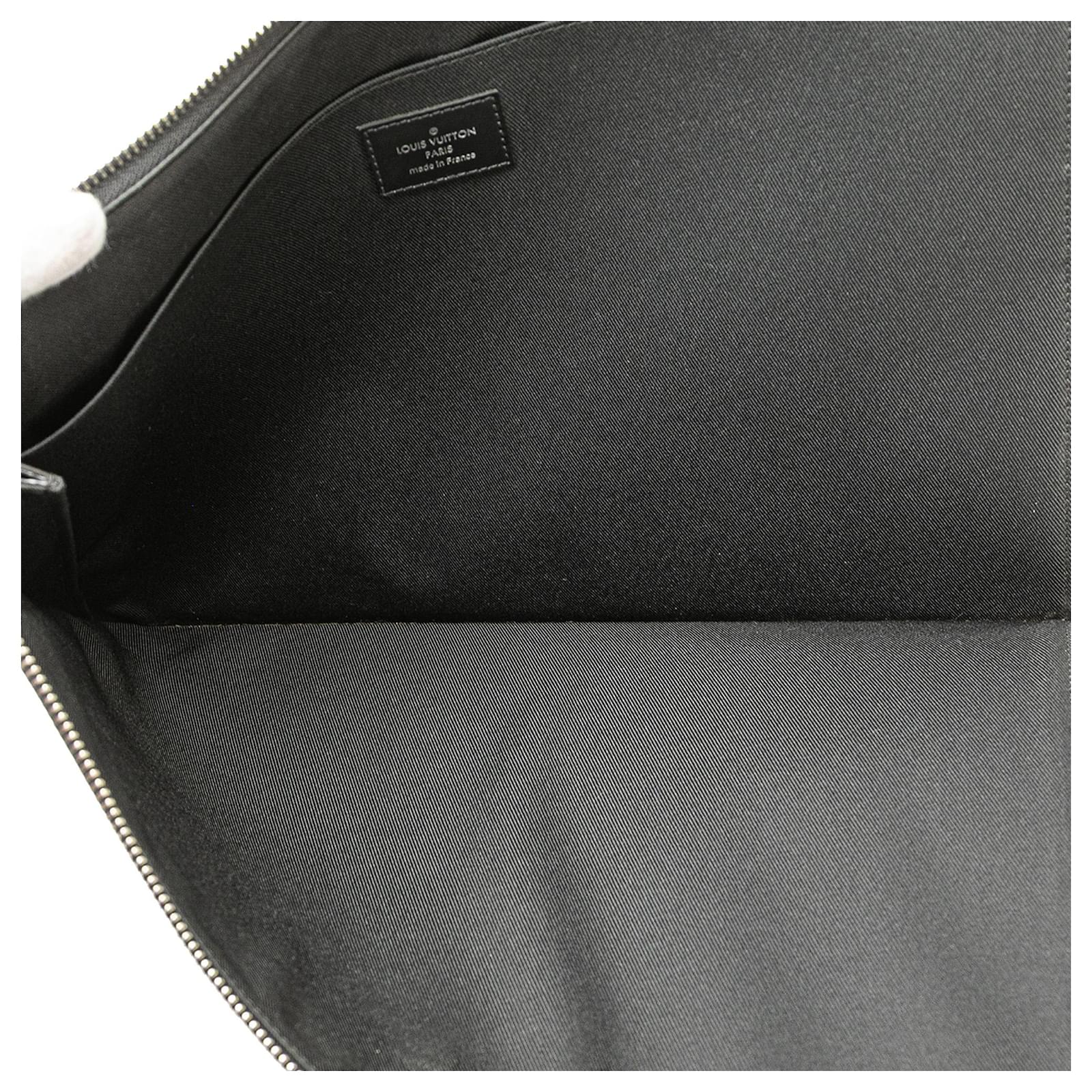 Louis Vuitton Black Damier Graphite Pochette Jour GM Cloth  ref.2376820