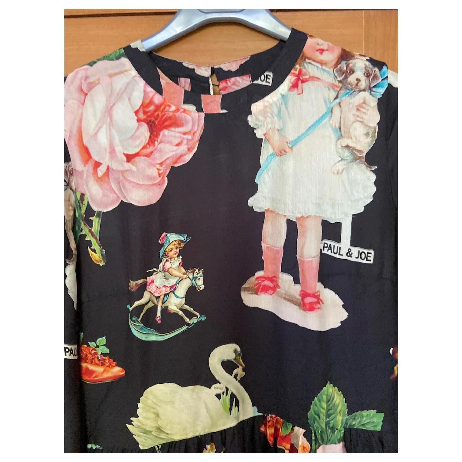 paul and joe silk dress PAUL & JOE Sleeveless Printed Mini Cotton/Silk Tunic Dress