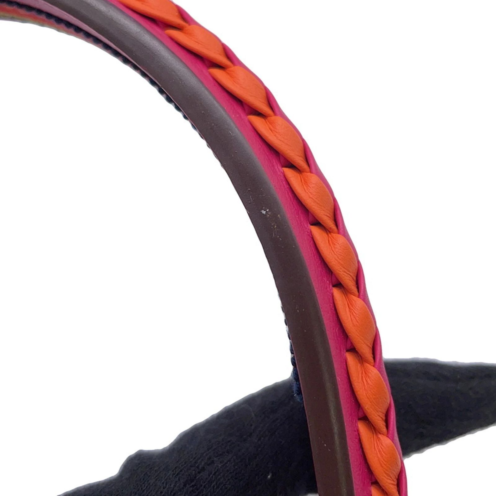 Hermes Glenda Serie Orange Minian Swift Hair Band Hermès Hermes Glenda Serie Orange Minian Swift Hair Band  main image 2