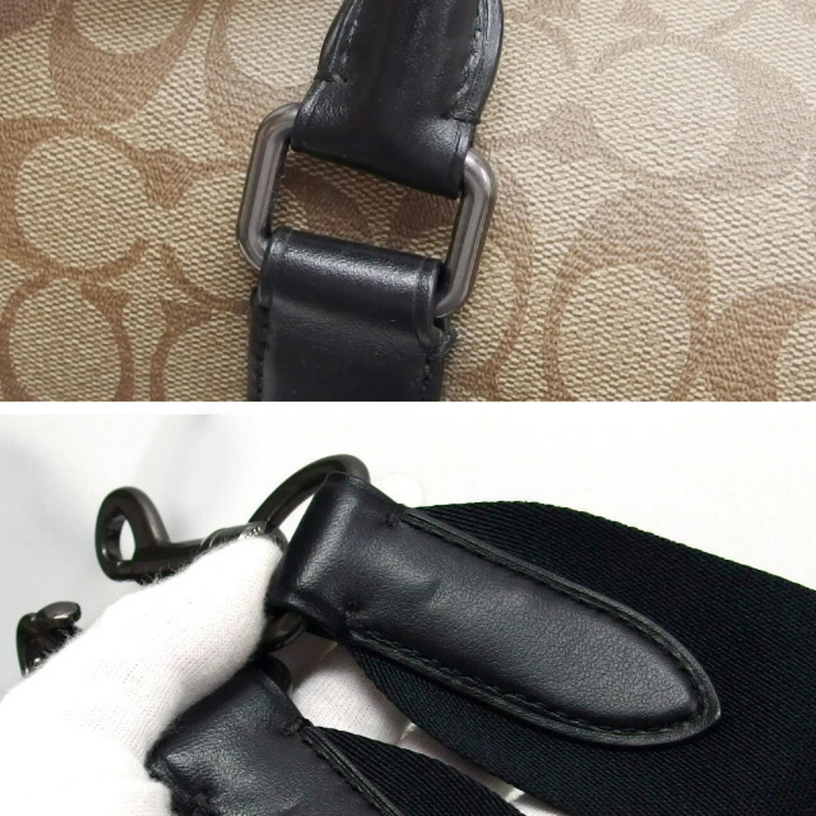 Coach Signature Travel Patch Boston Bag Black Multiple