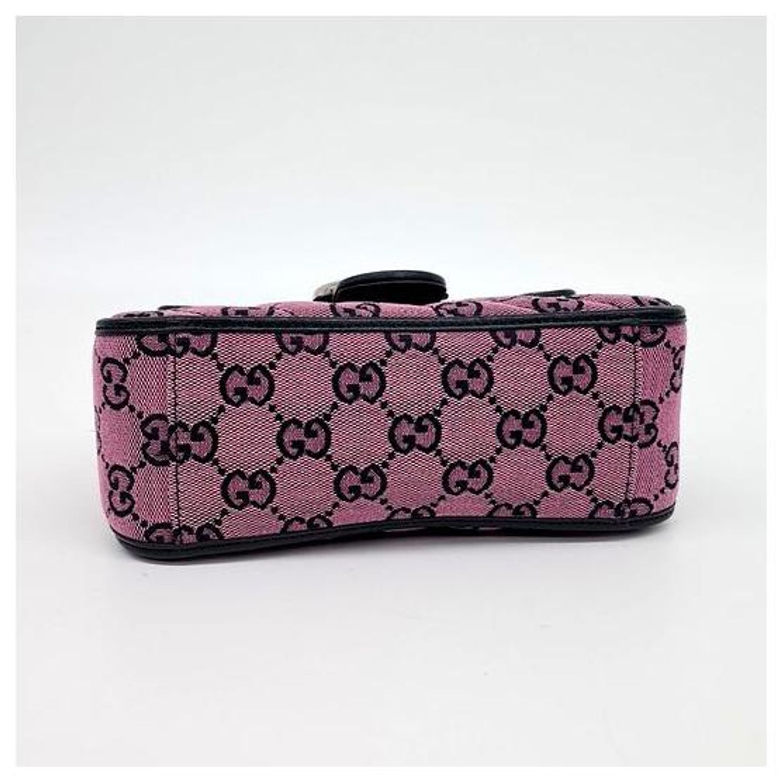Gucci GG Marmont mini top handle bag (583571) (10126859) Black ref ...